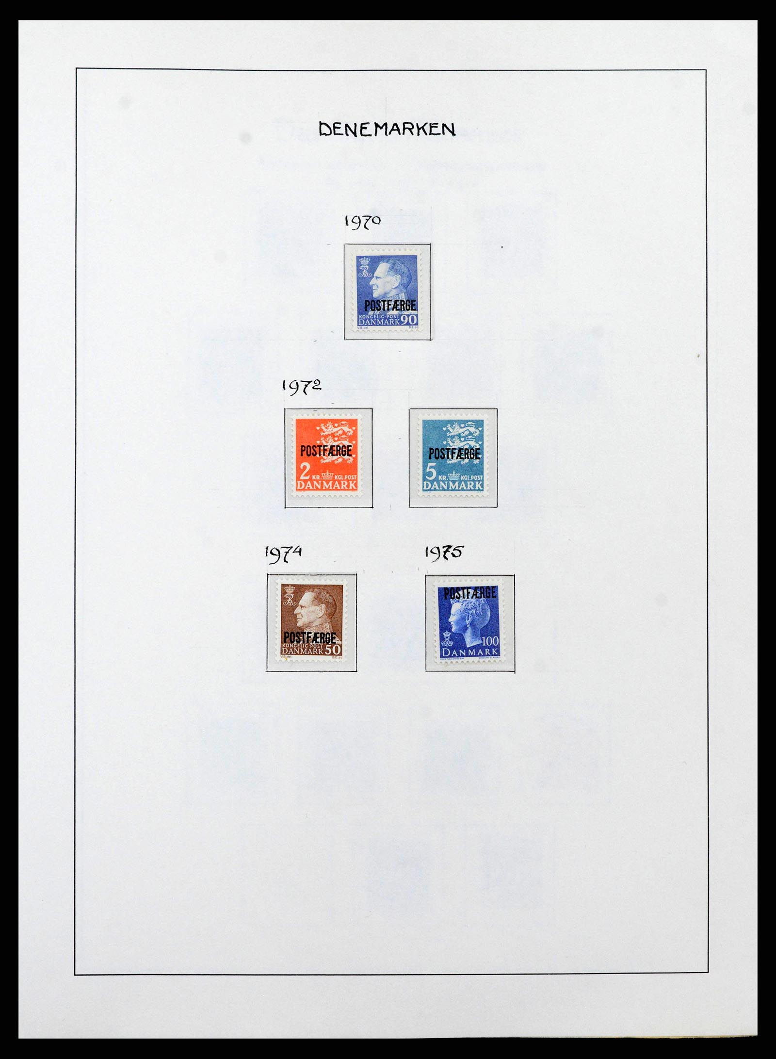 38743 0094 - Postzegelverzameling 38743 Denemarken 1851-1989.