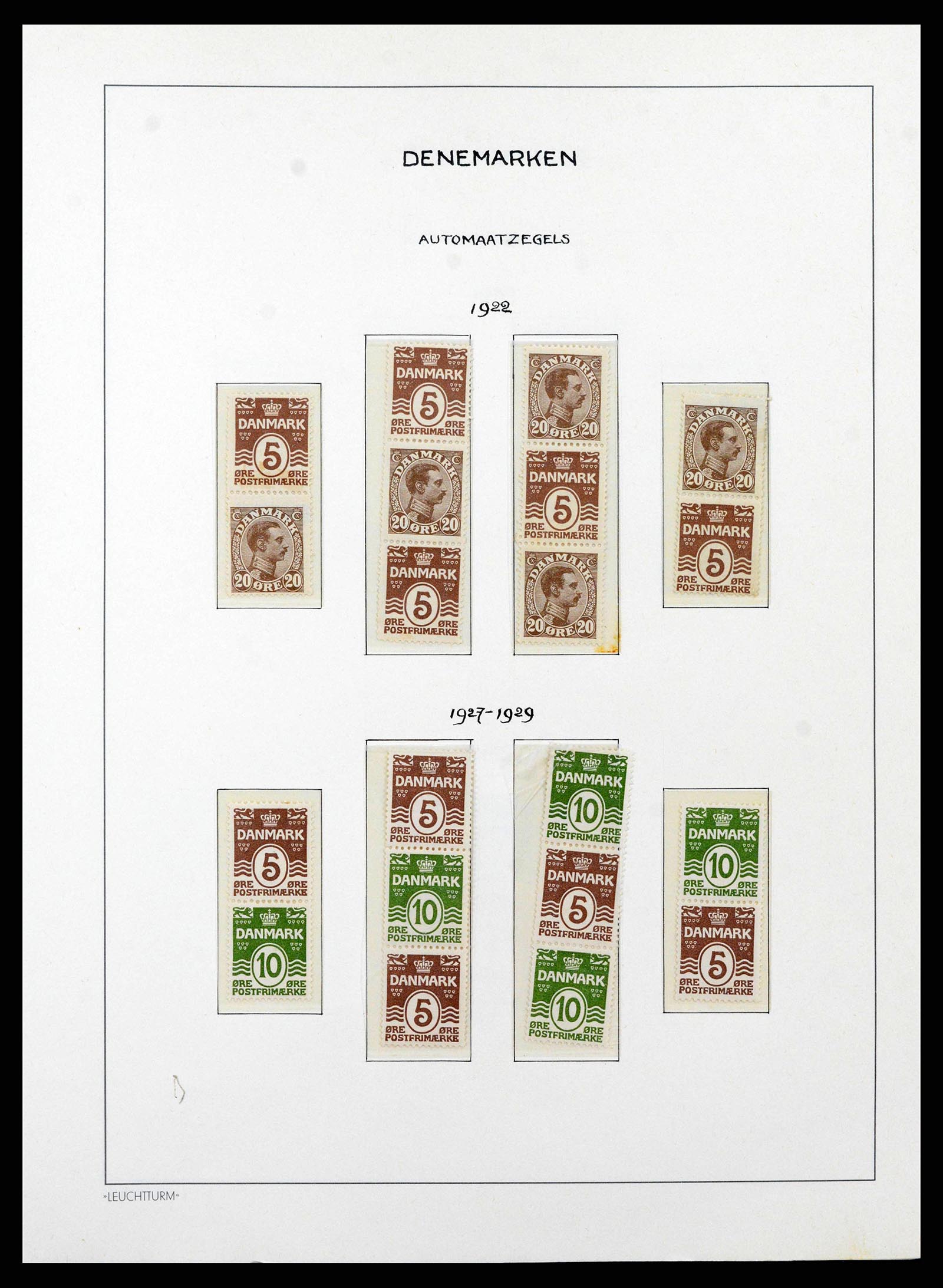 38743 0096 - Postzegelverzameling 38743 Denemarken 1851-1989.