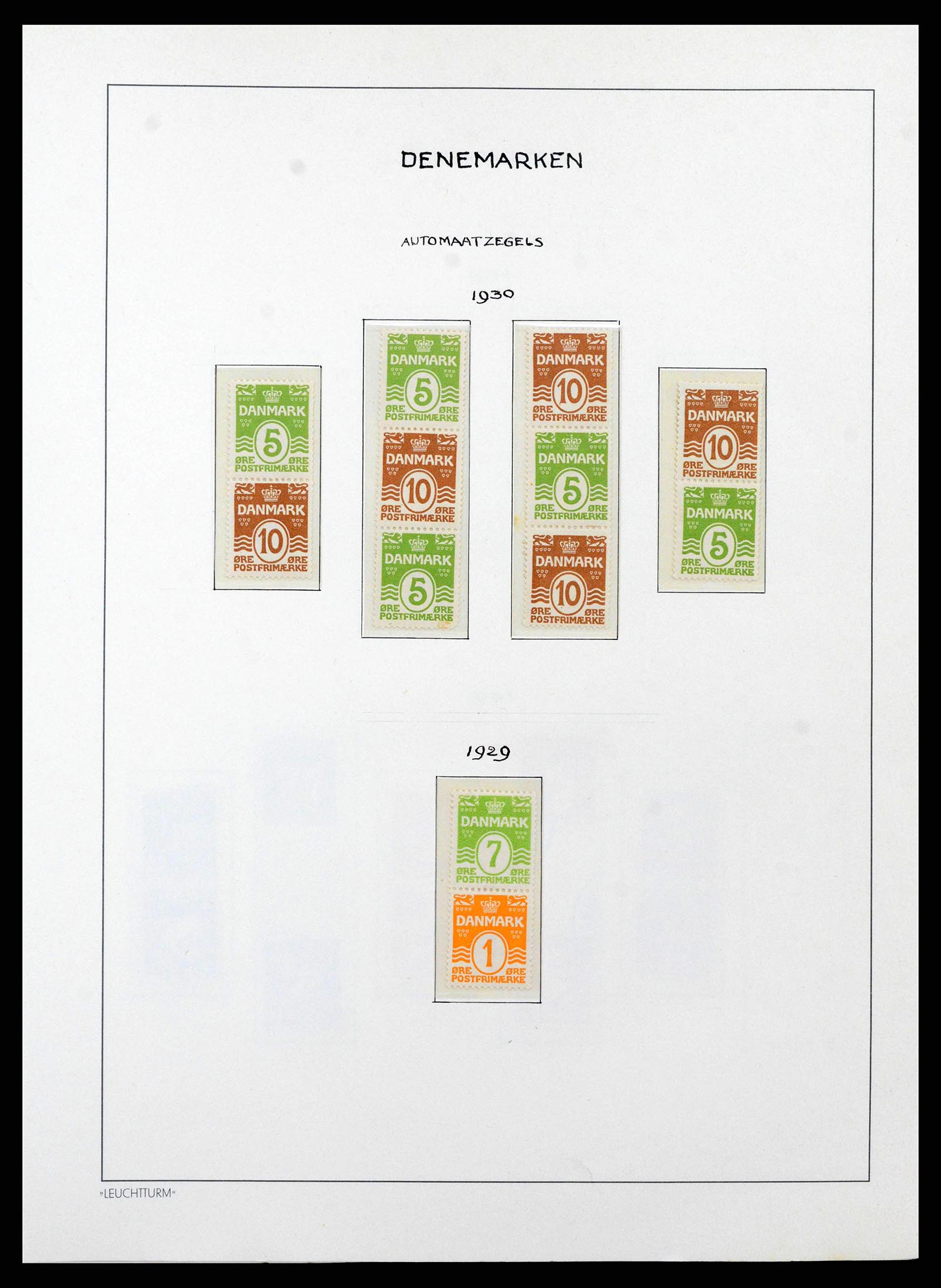 38743 0097 - Postzegelverzameling 38743 Denemarken 1851-1989.