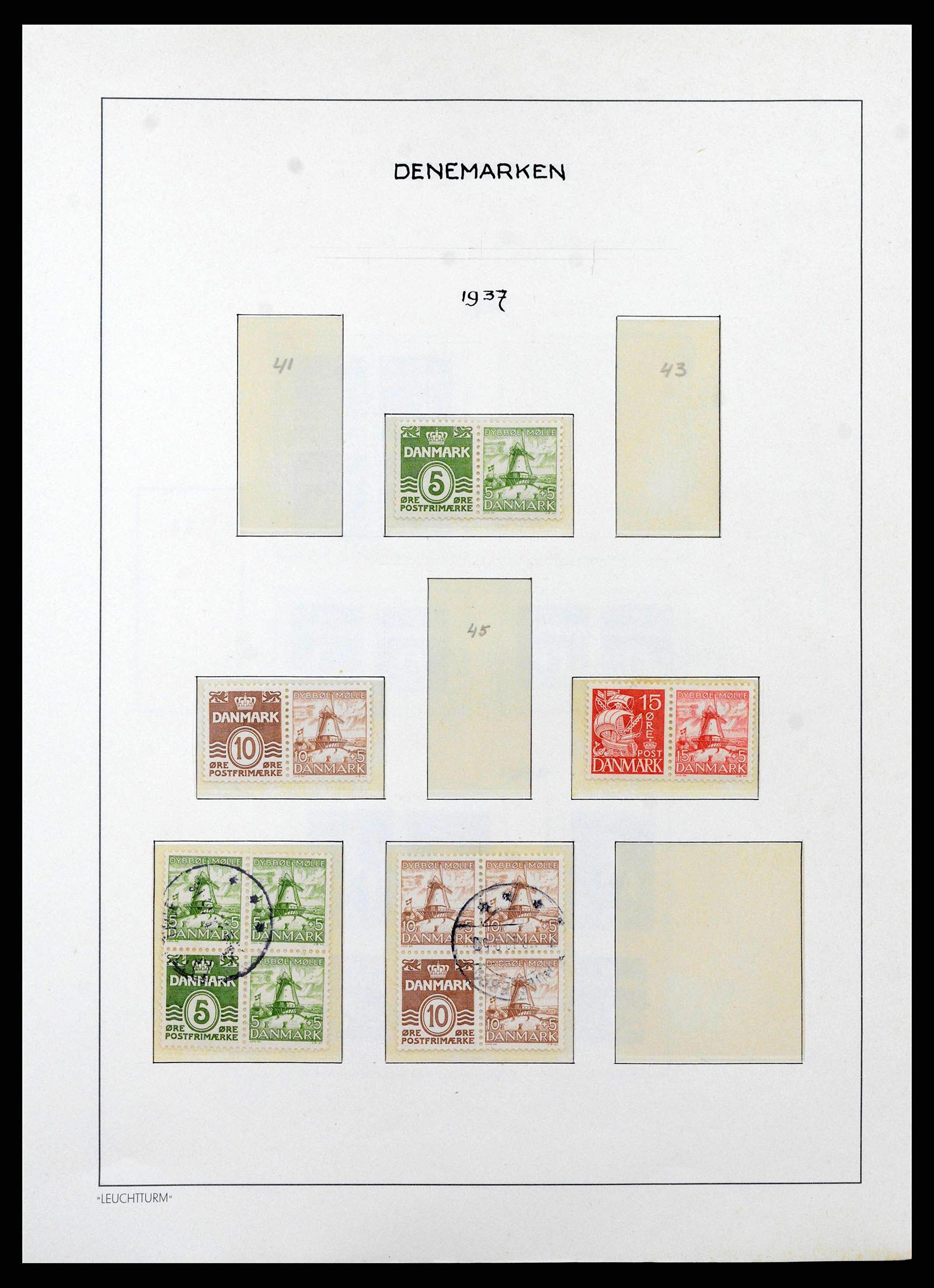 38743 0099 - Postzegelverzameling 38743 Denemarken 1851-1989.