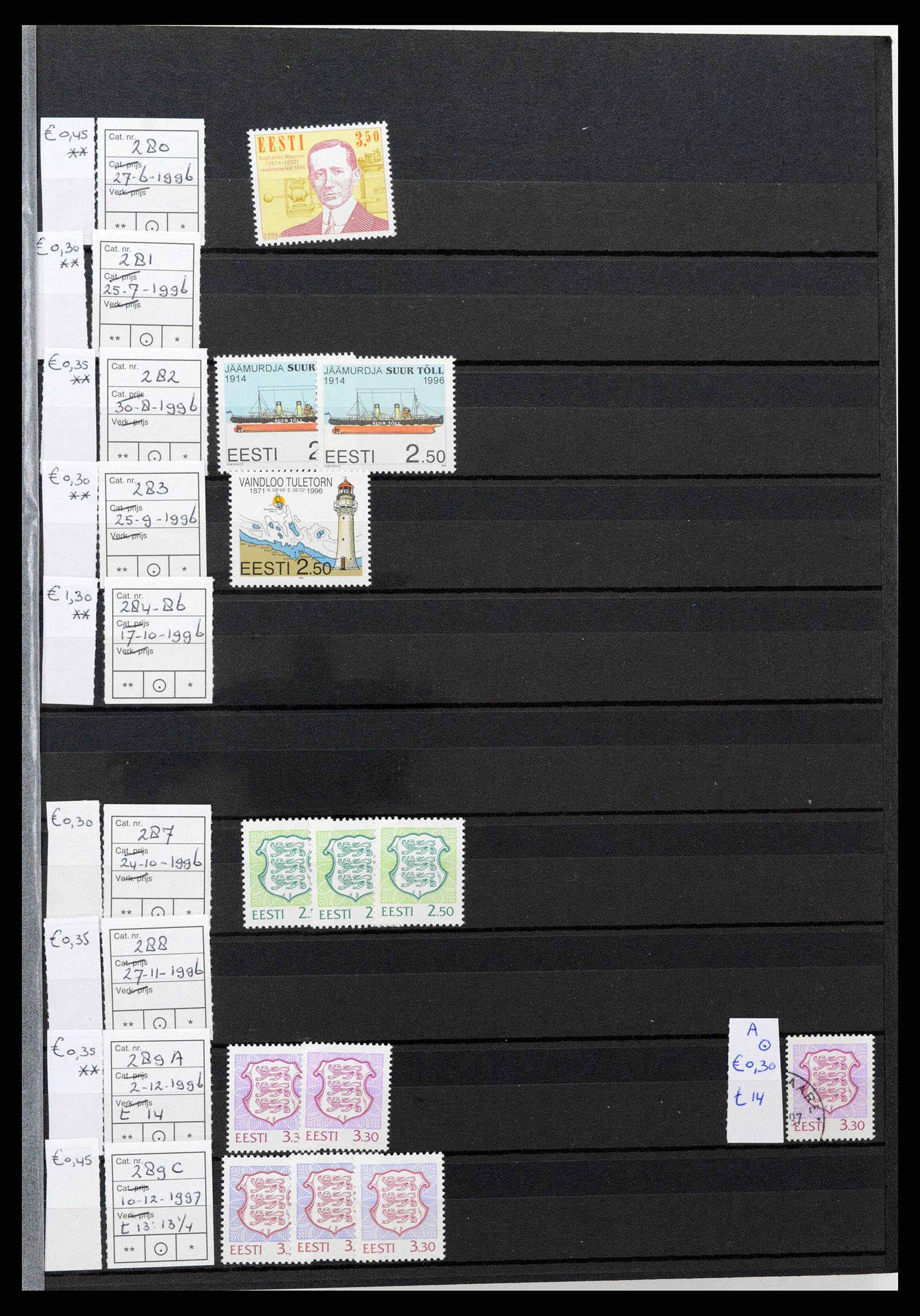 38744 0011 - Postzegelverzameling 38744 Estland 1991-2023!