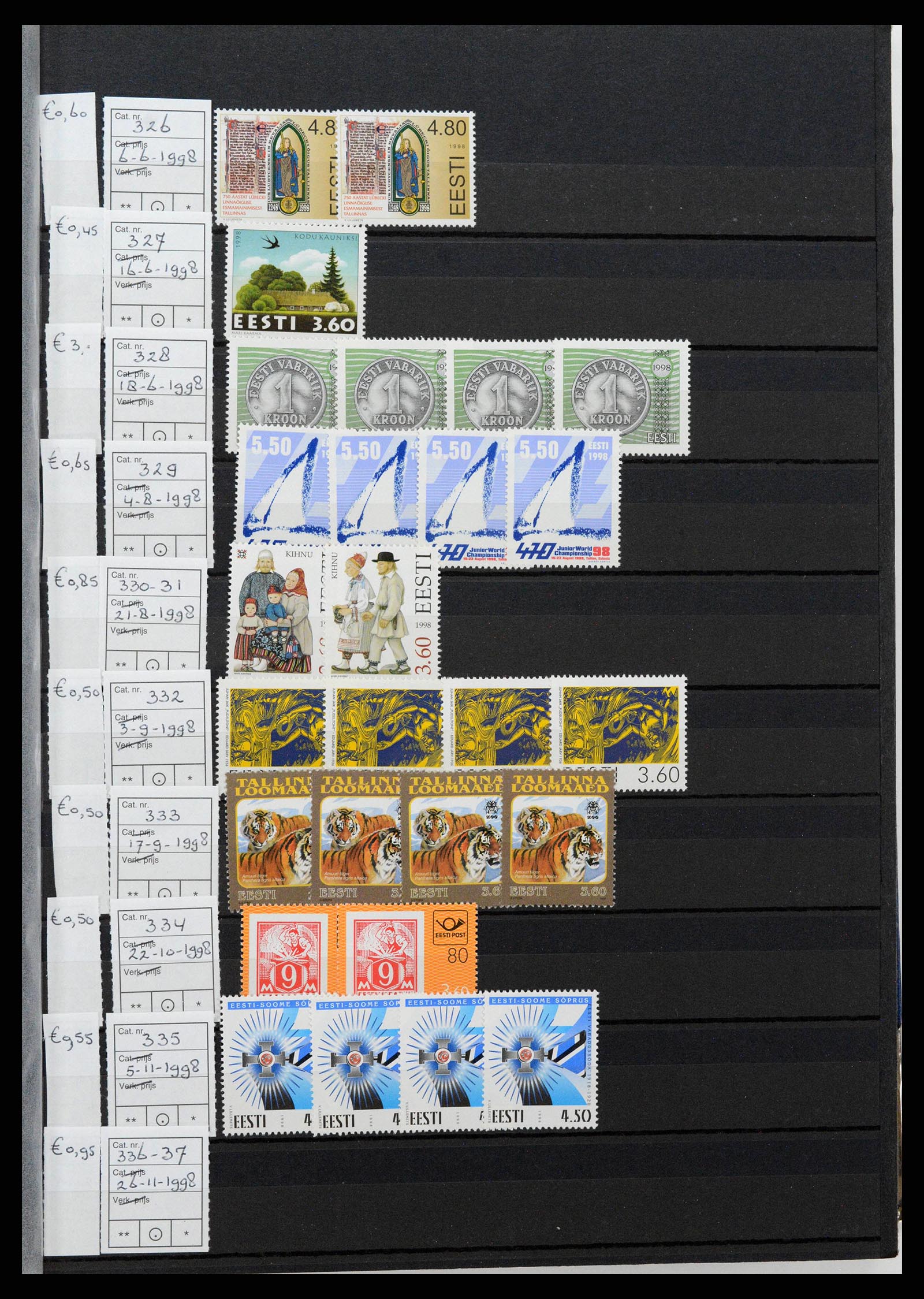 38744 0015 - Postzegelverzameling 38744 Estland 1991-2023!