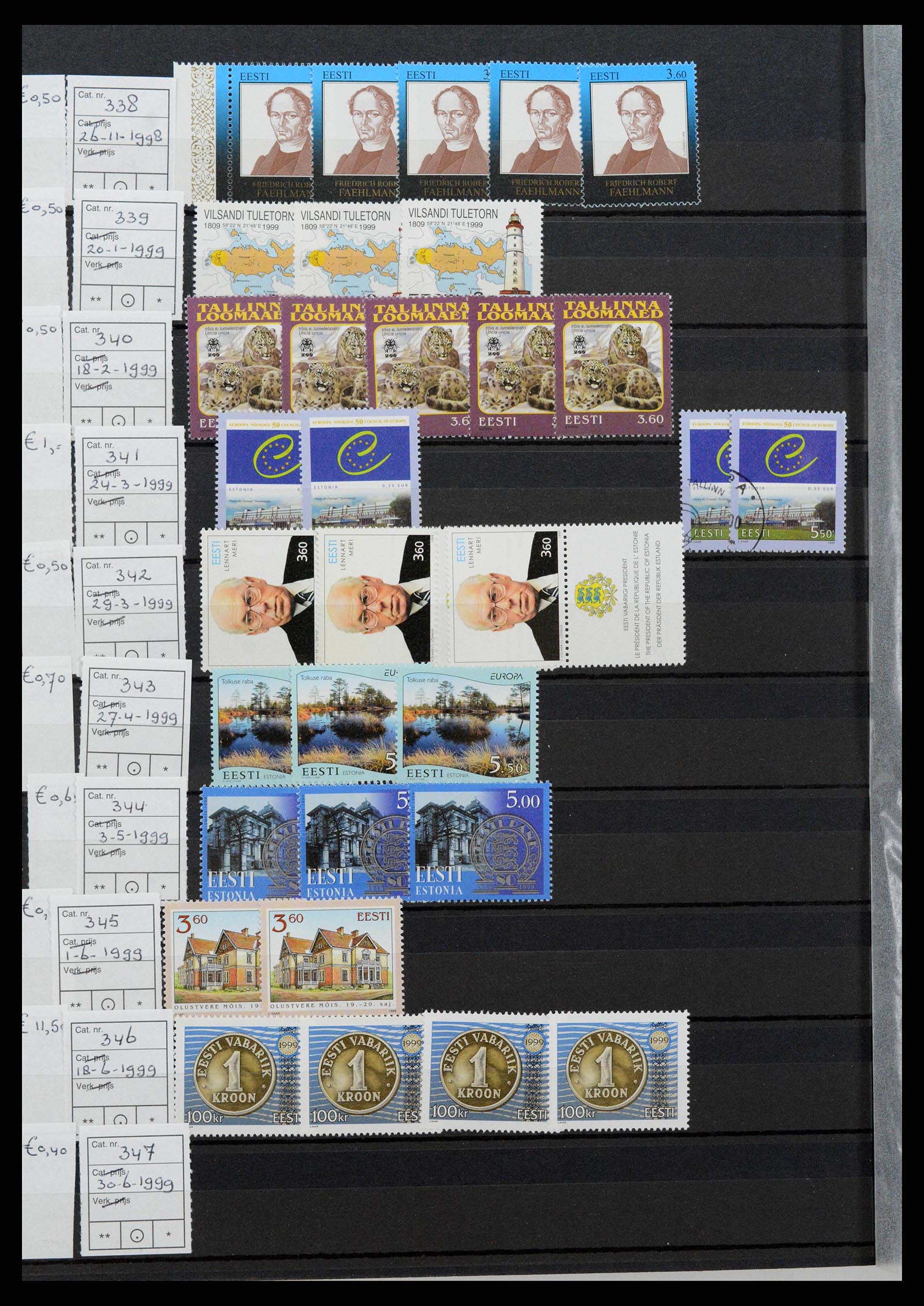 38744 0016 - Postzegelverzameling 38744 Estland 1991-2023!