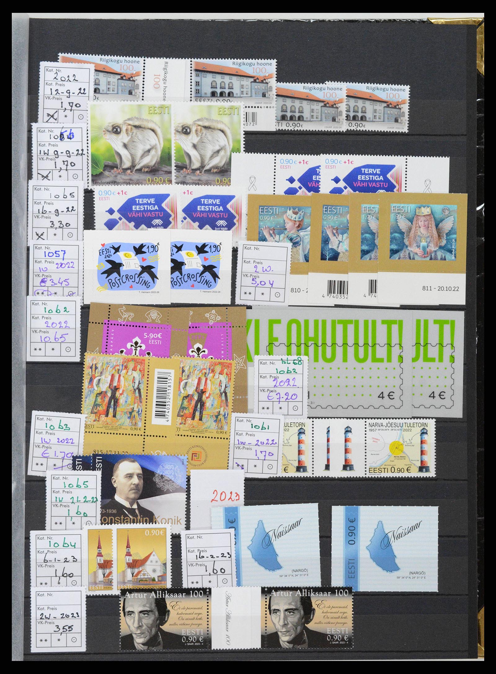 38744 0081 - Postzegelverzameling 38744 Estland 1991-2023!