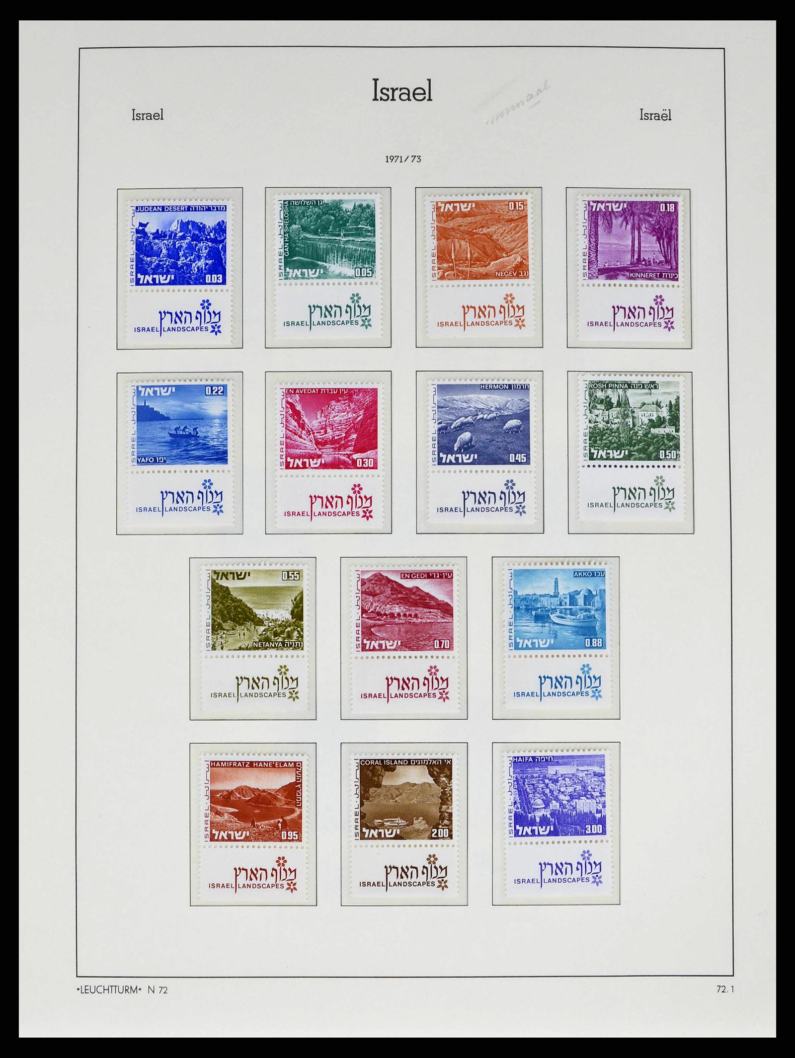 38745 0098 - Postzegelverzameling 38745 Israël 1948-1998.