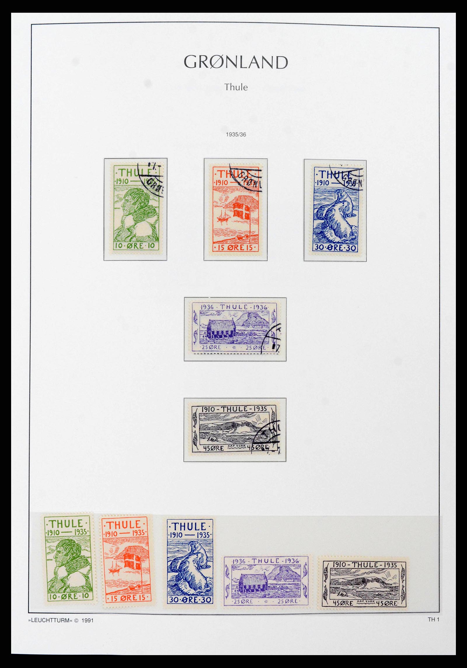 38748 0001 - Stamp collection 38748 Greenland 1915-2017.