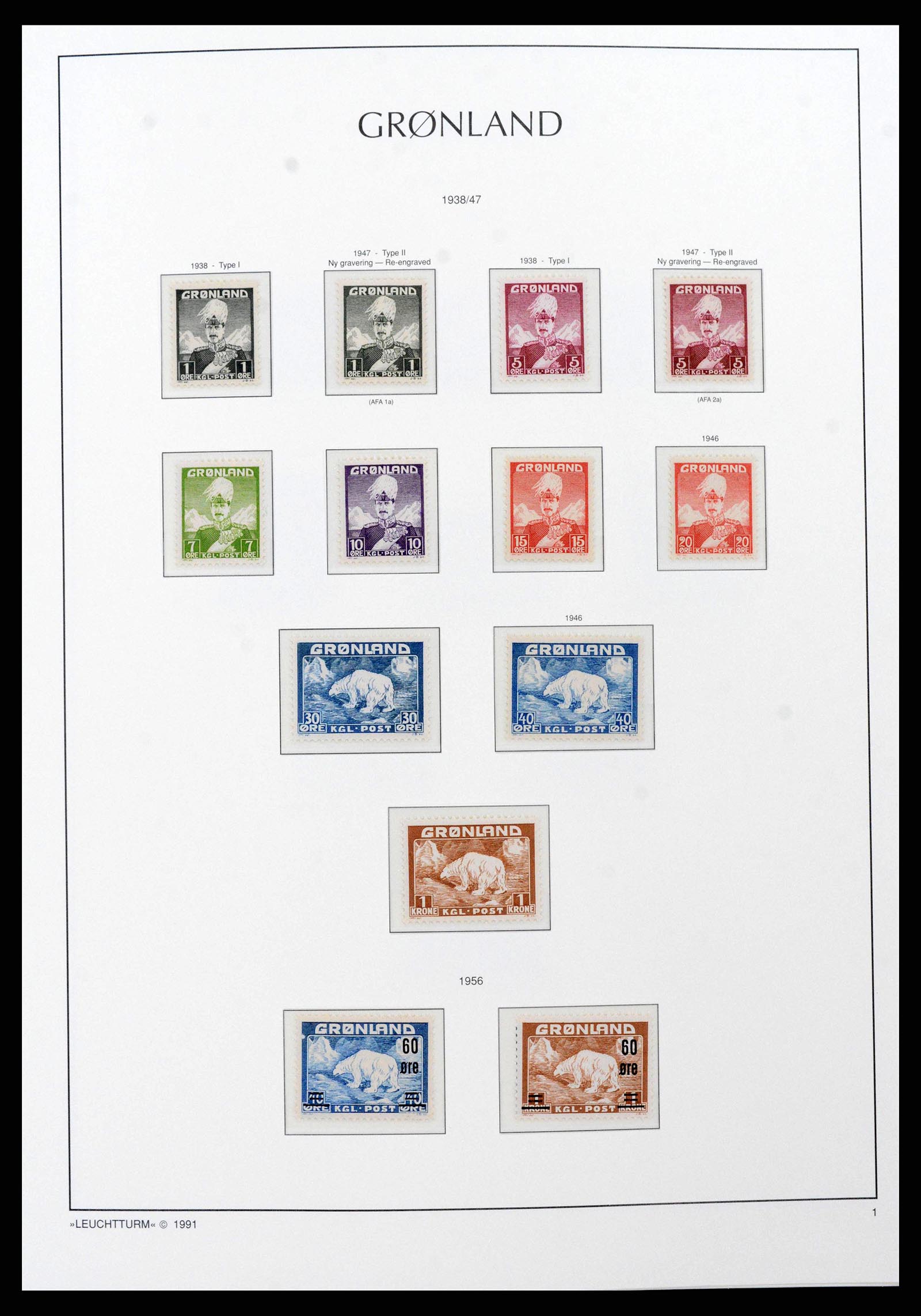 38748 0004 - Stamp collection 38748 Greenland 1915-2017.