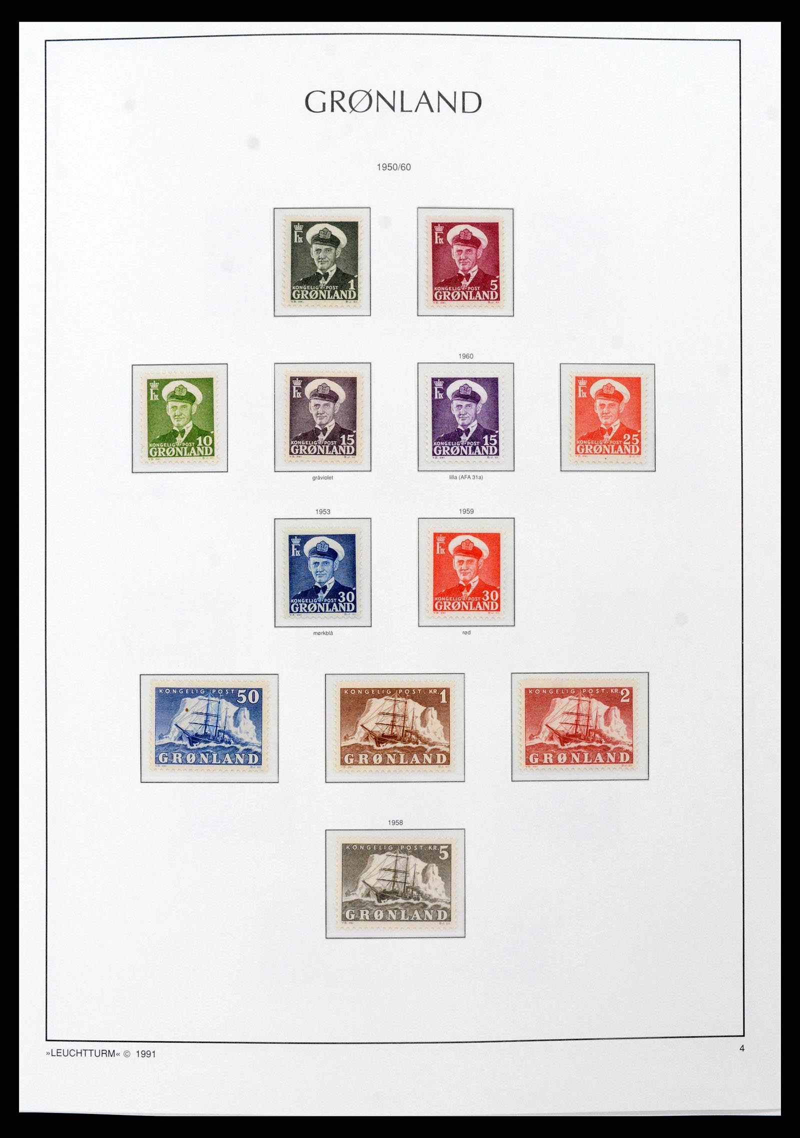 38748 0007 - Stamp collection 38748 Greenland 1915-2017.