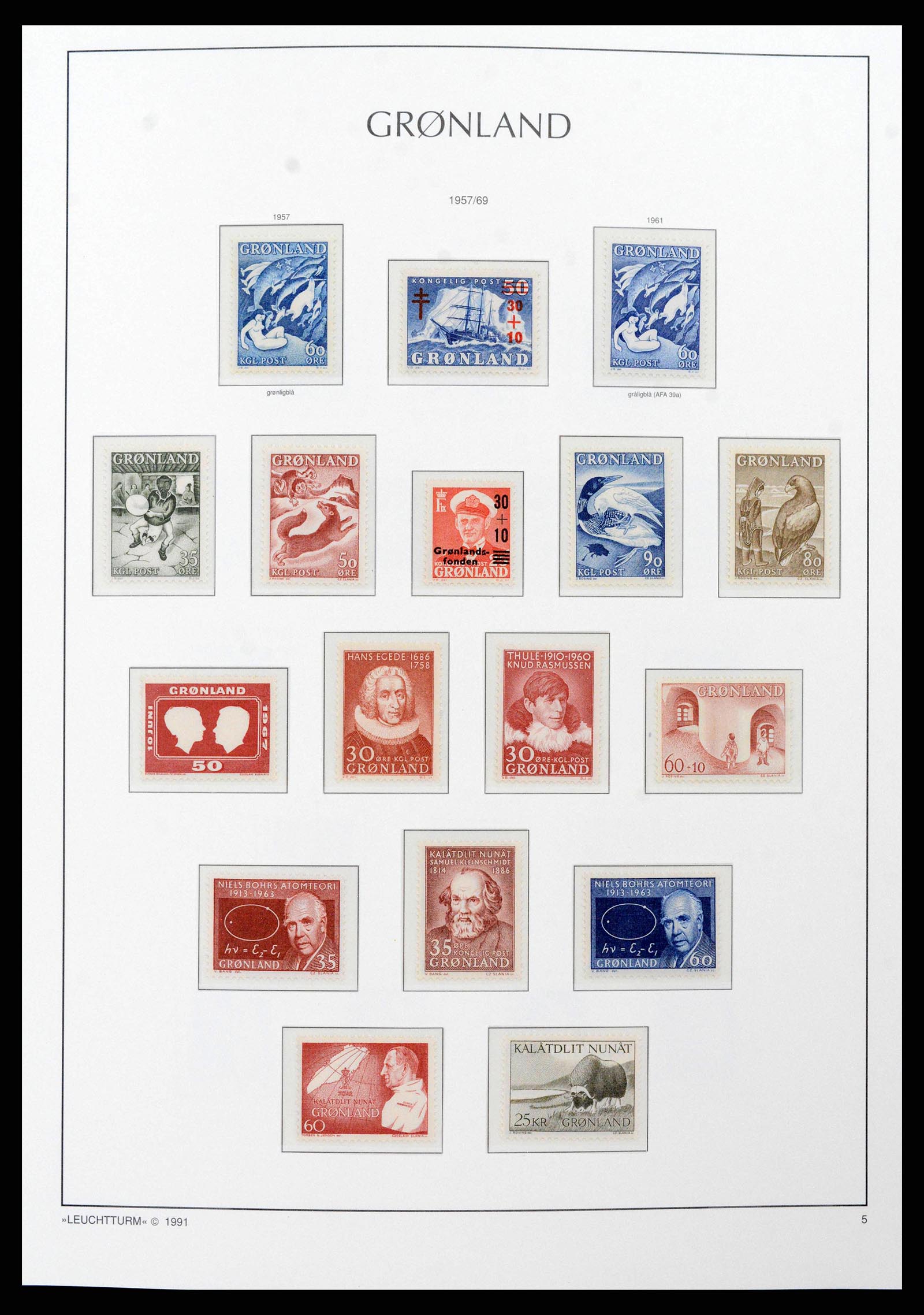 38748 0008 - Stamp collection 38748 Greenland 1915-2017.