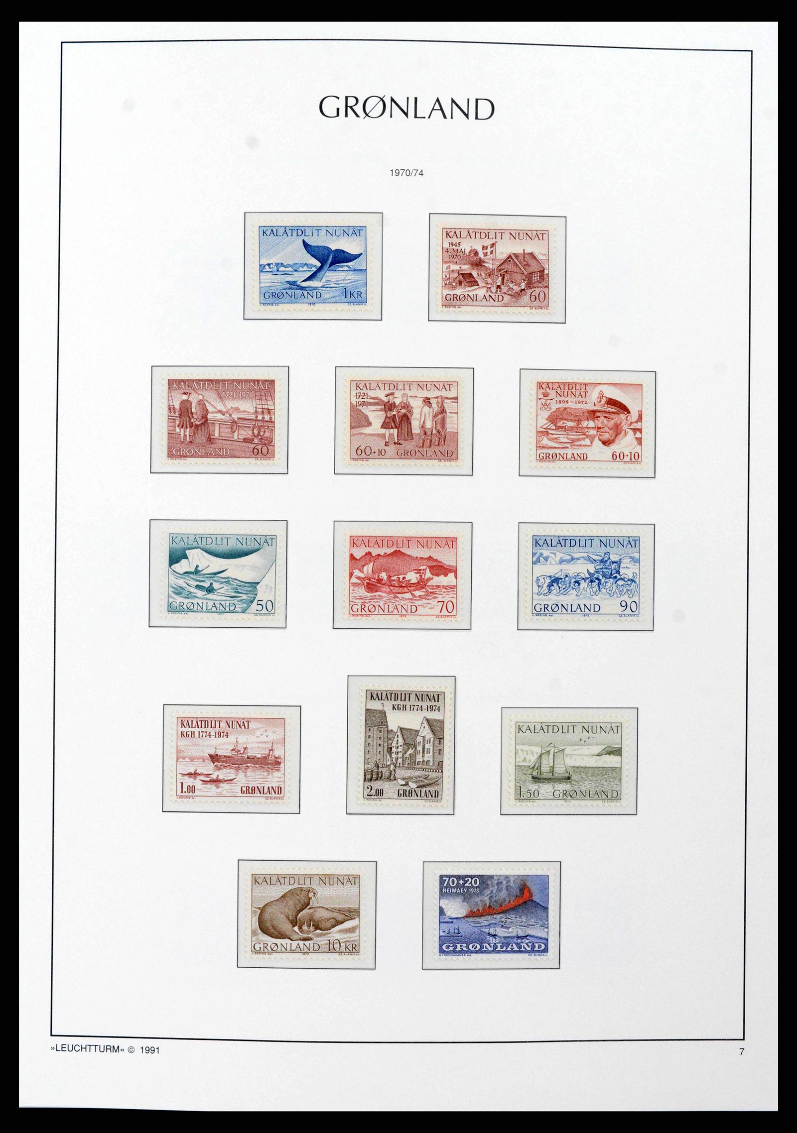 38748 0010 - Stamp collection 38748 Greenland 1915-2017.