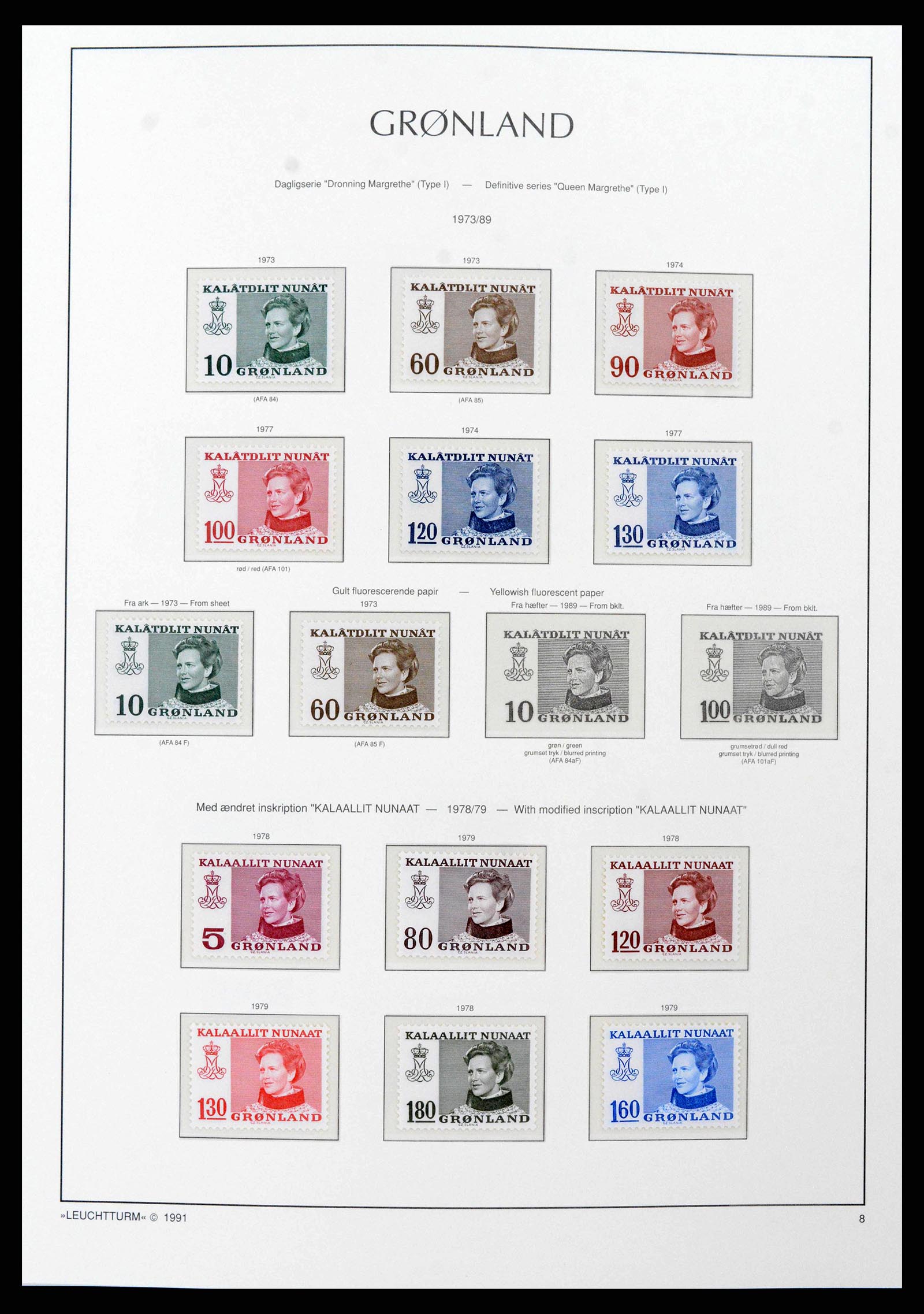 38748 0011 - Stamp collection 38748 Greenland 1915-2017.
