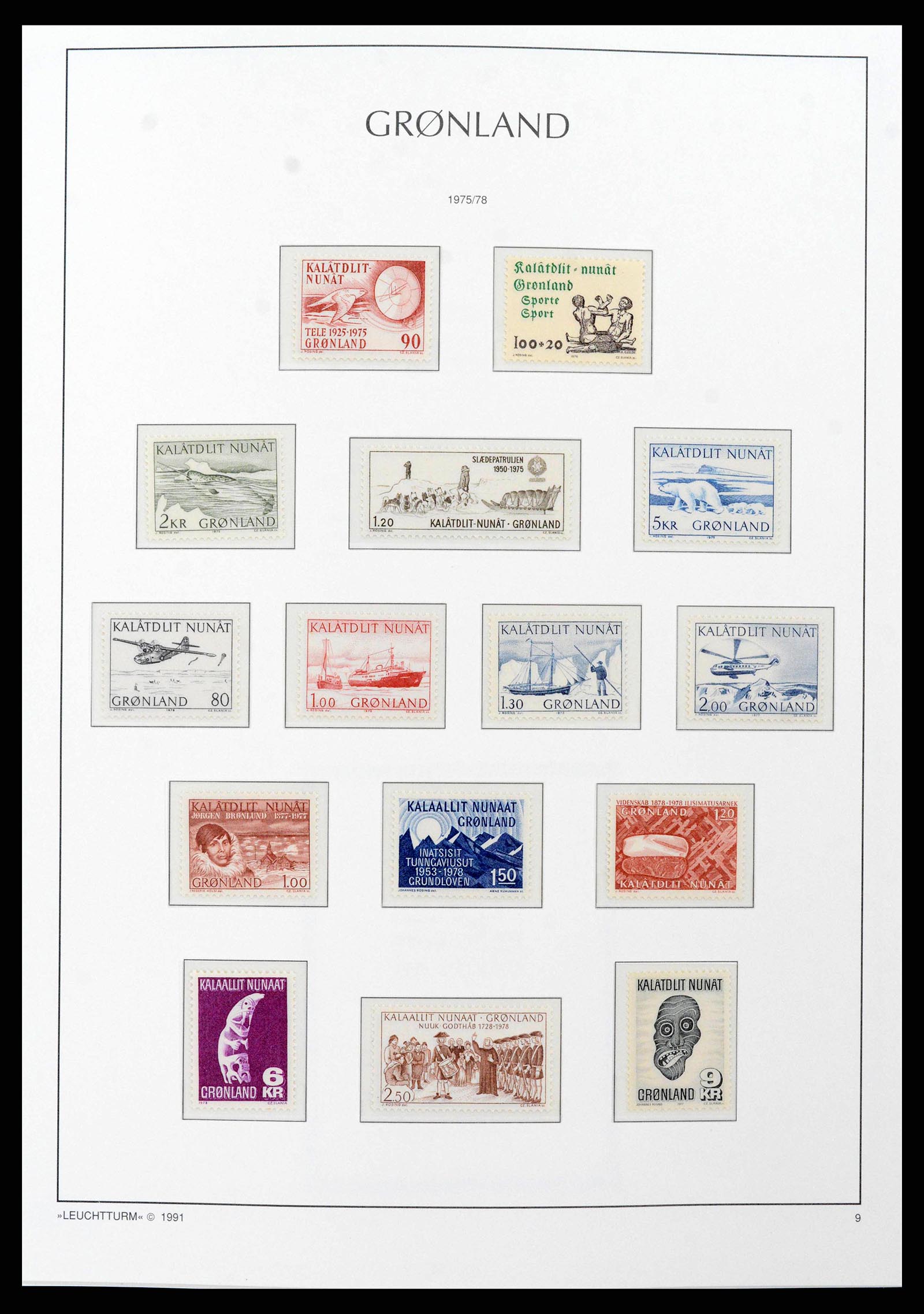 38748 0012 - Stamp collection 38748 Greenland 1915-2017.