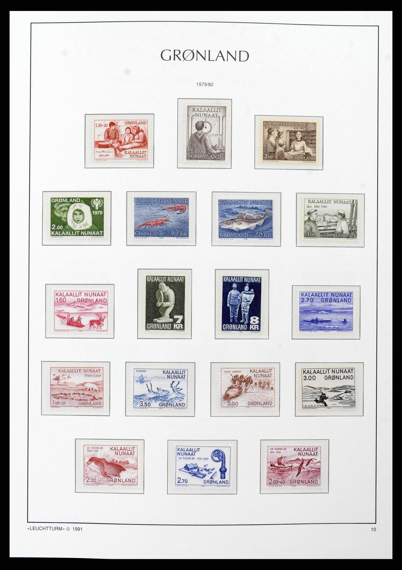 38748 0014 - Stamp collection 38748 Greenland 1915-2017.