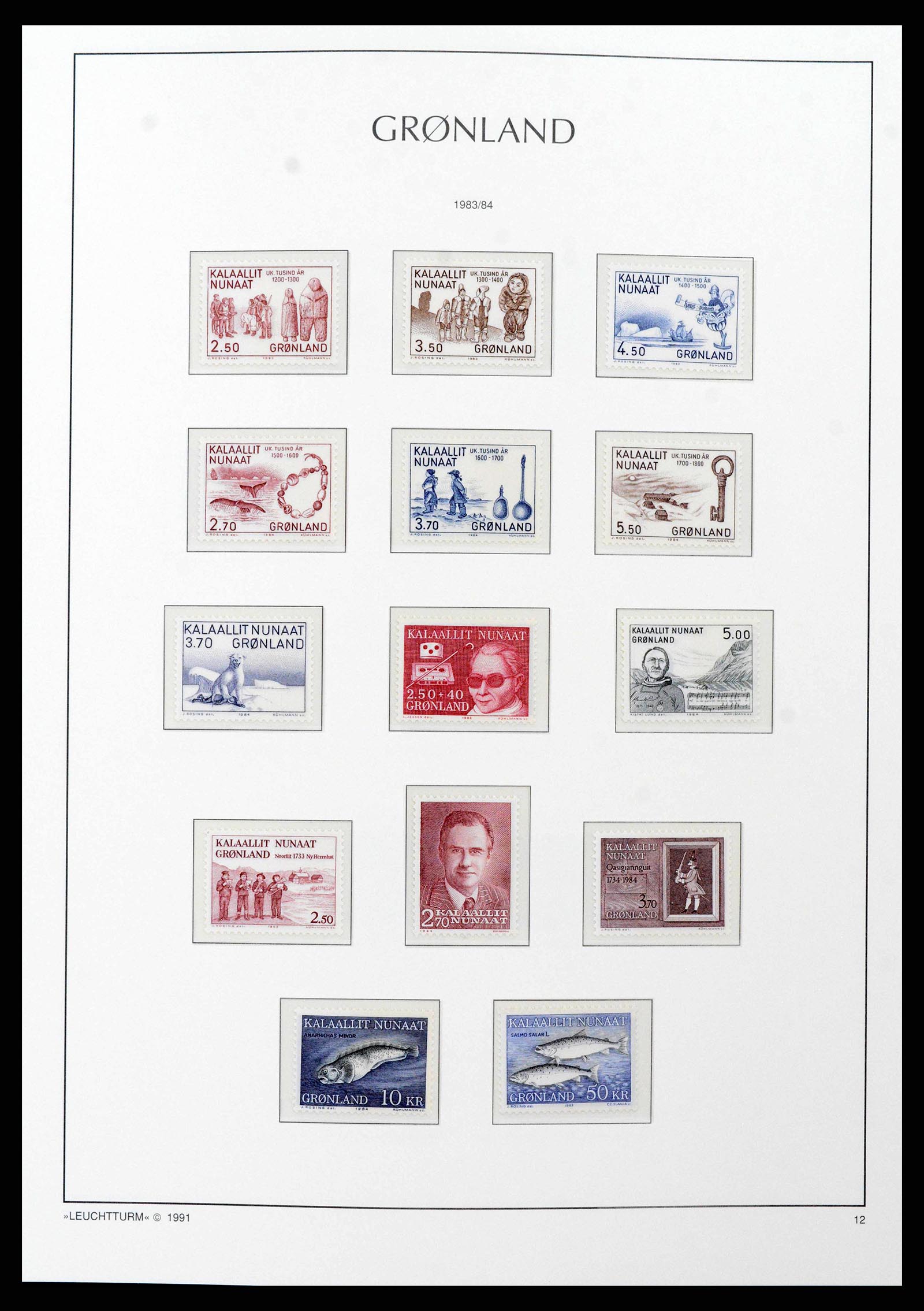 38748 0016 - Stamp collection 38748 Greenland 1915-2017.