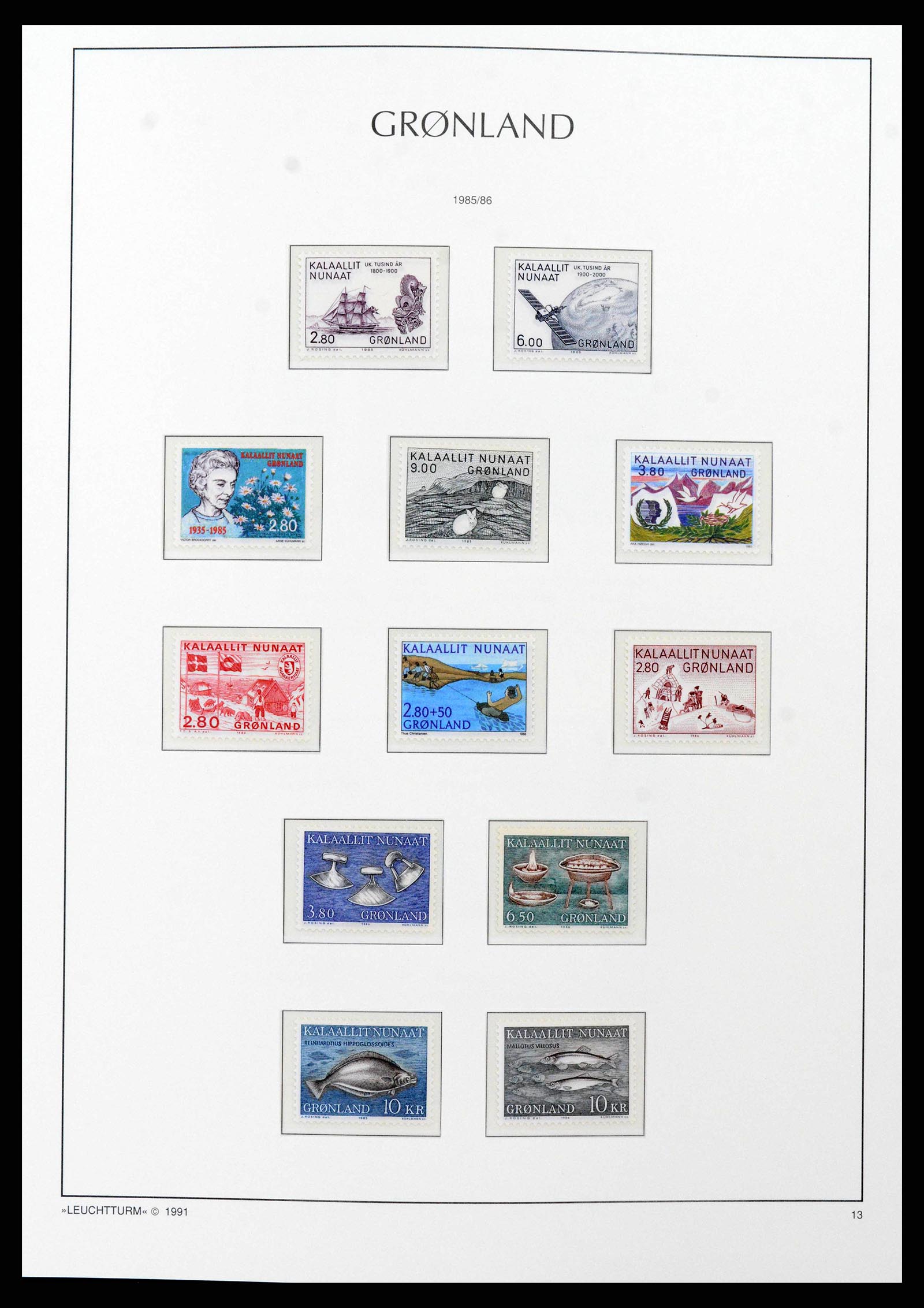 38748 0017 - Stamp collection 38748 Greenland 1915-2017.