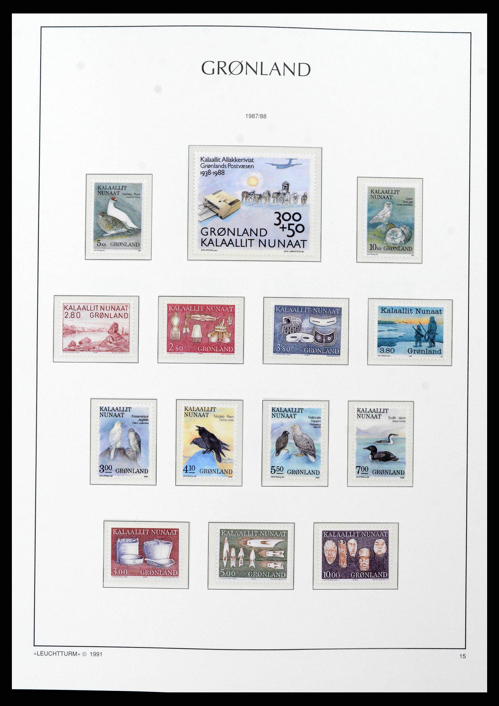 38748 0019 - Stamp collection 38748 Greenland 1915-2017.