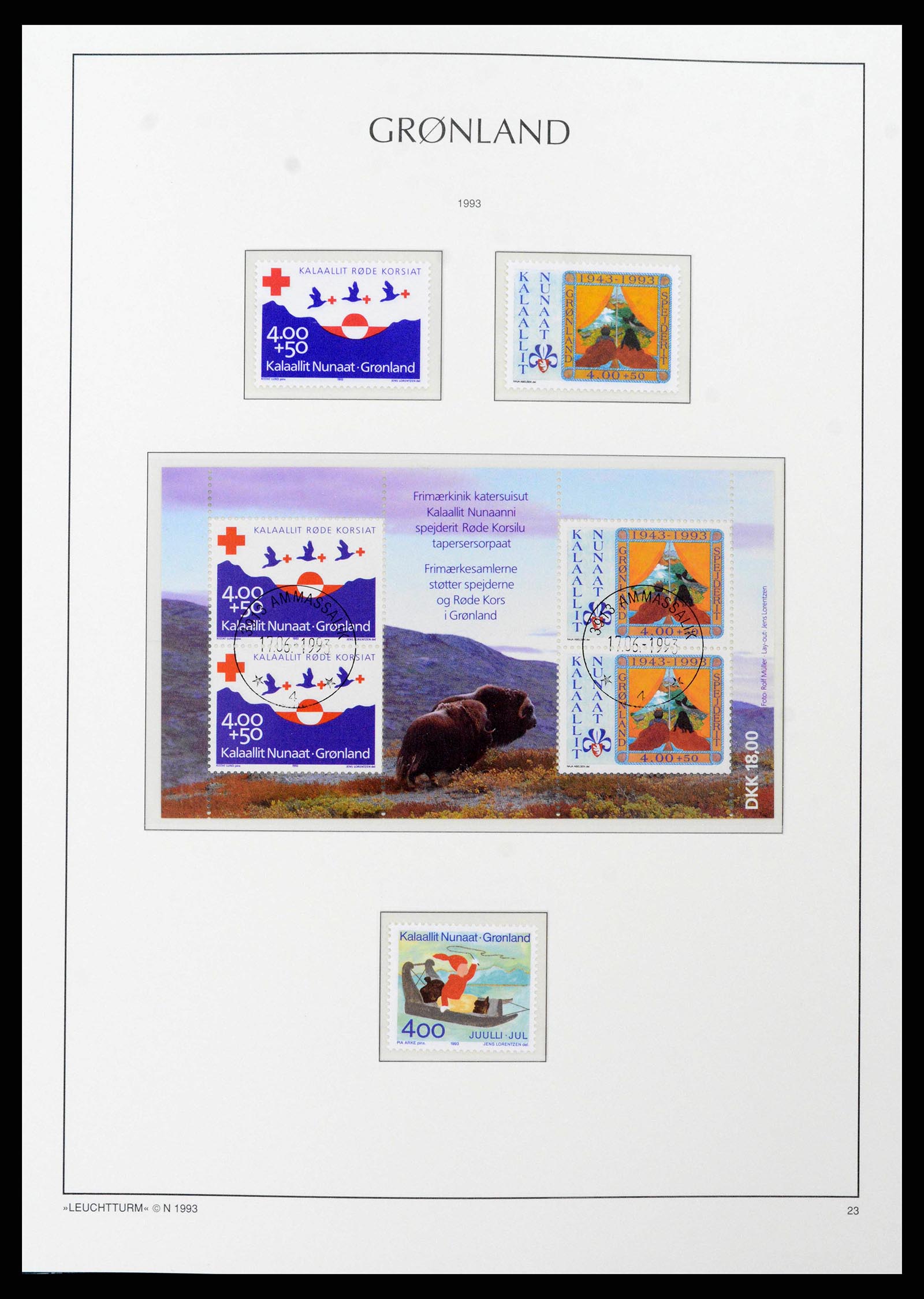 38748 0027 - Stamp collection 38748 Greenland 1915-2017.