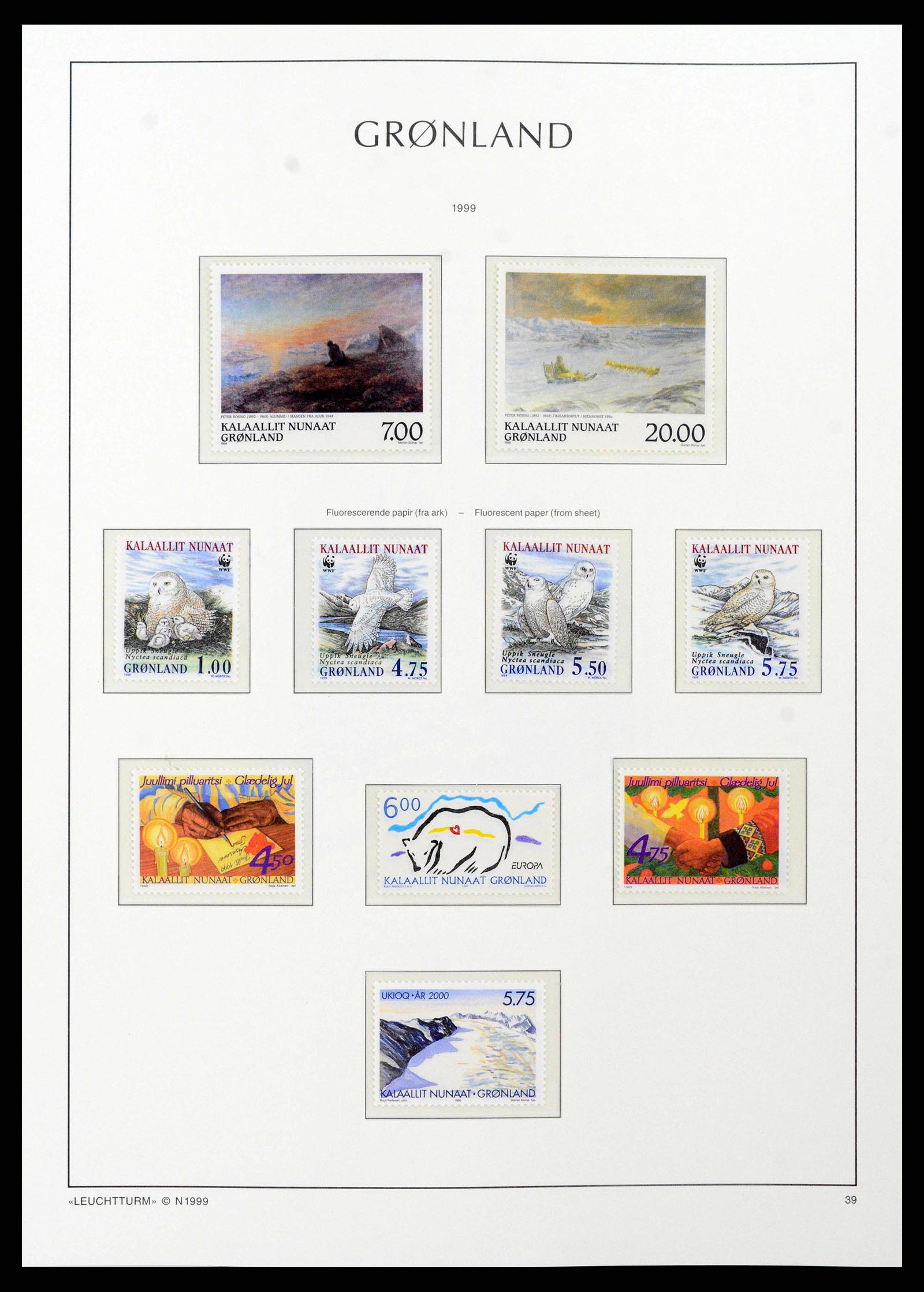 38748 0044 - Stamp collection 38748 Greenland 1915-2017.