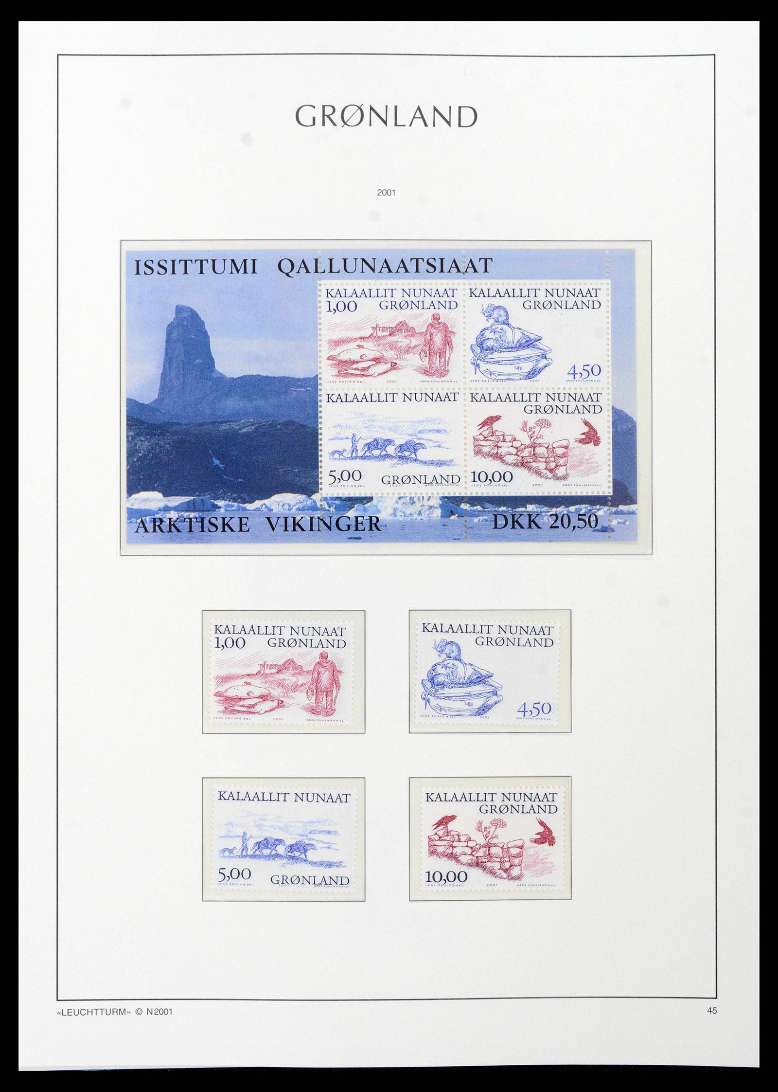 38748 0050 - Stamp collection 38748 Greenland 1915-2017.