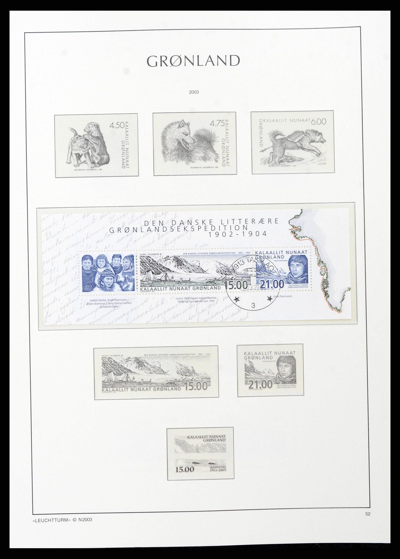 38748 0057 - Stamp collection 38748 Greenland 1915-2017.