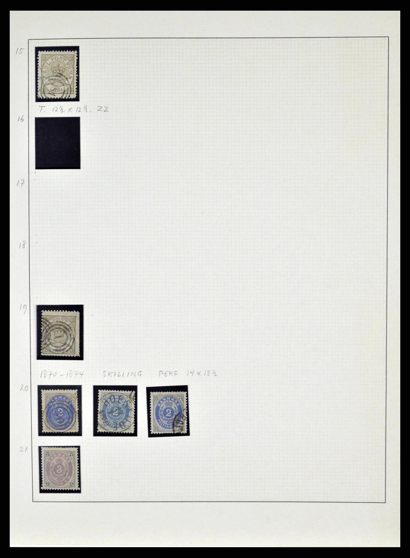 38749 0004 - Postzegelverzameling 38749 Denemarken 1853-1950.