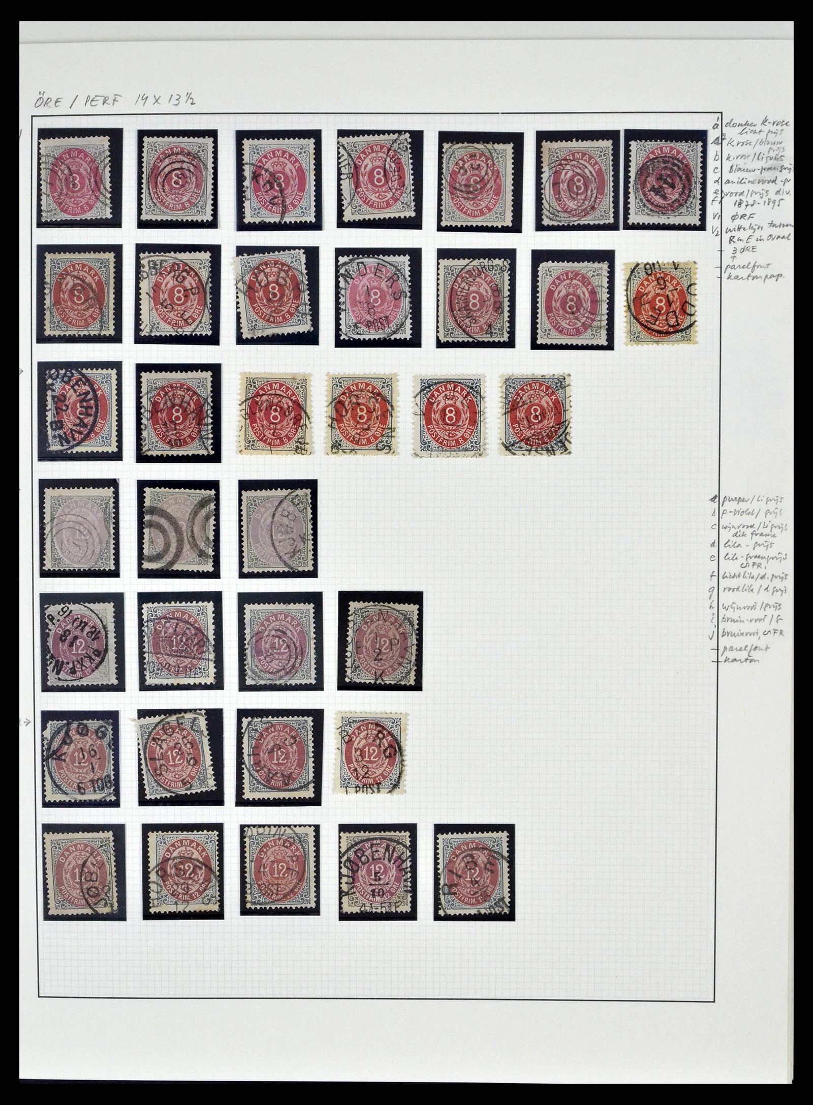 38749 0007 - Postzegelverzameling 38749 Denemarken 1853-1950.