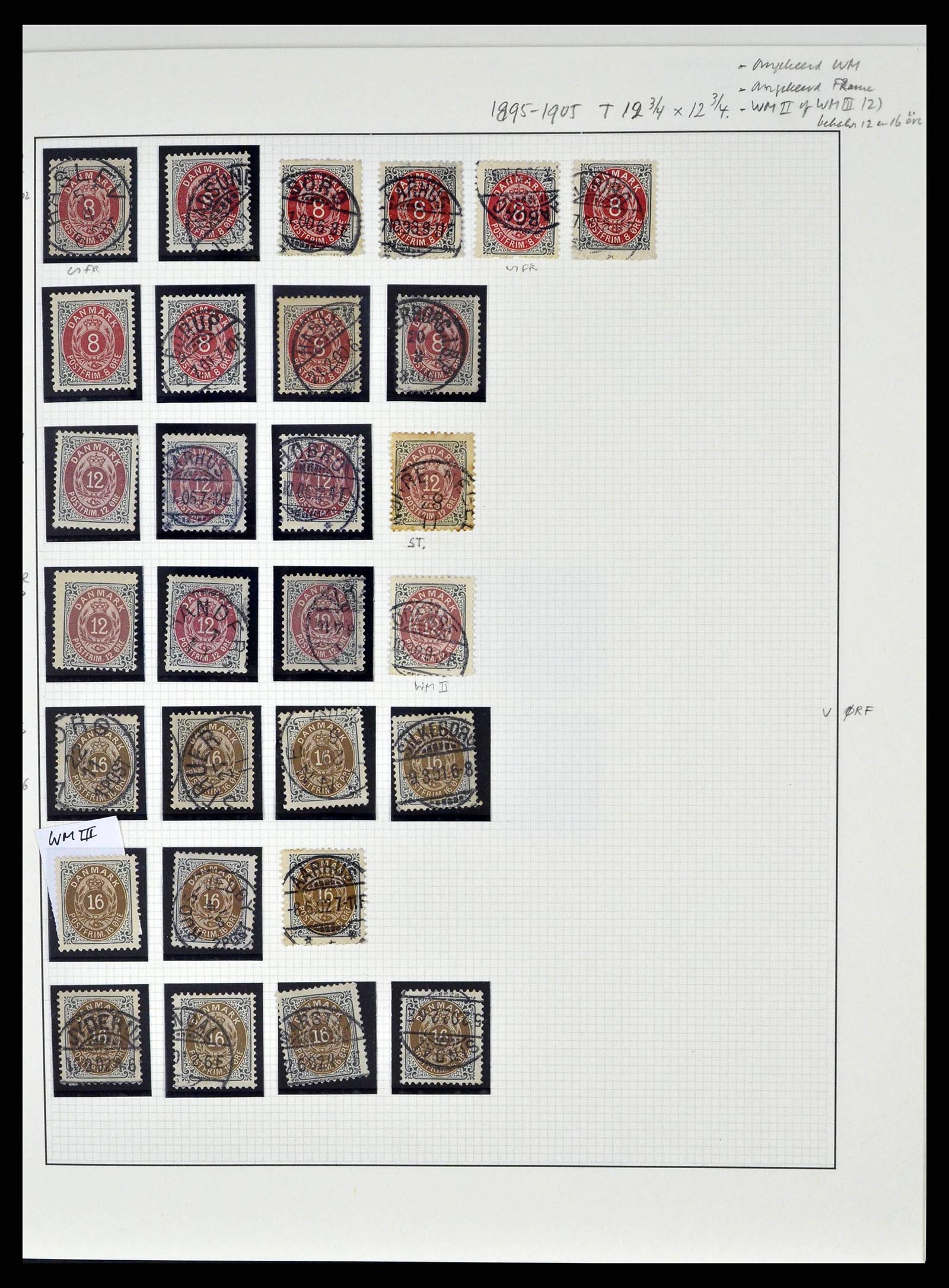 38749 0010 - Postzegelverzameling 38749 Denemarken 1853-1950.