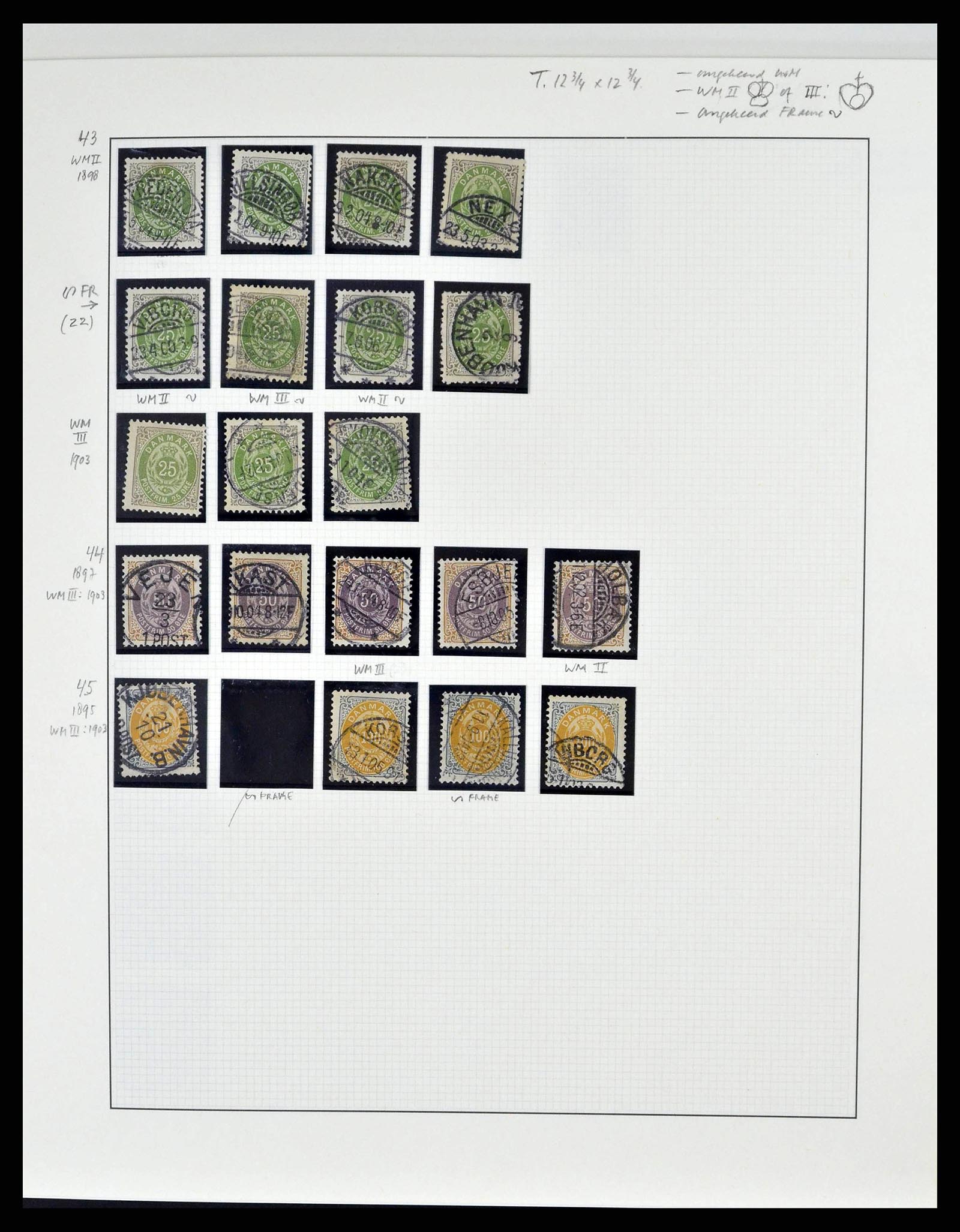 38749 0011 - Postzegelverzameling 38749 Denemarken 1853-1950.