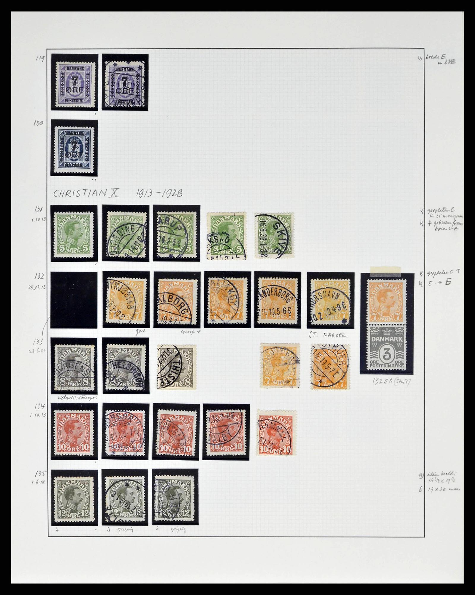 38749 0038 - Stamp collection 38749 Denmark 1853-1950.