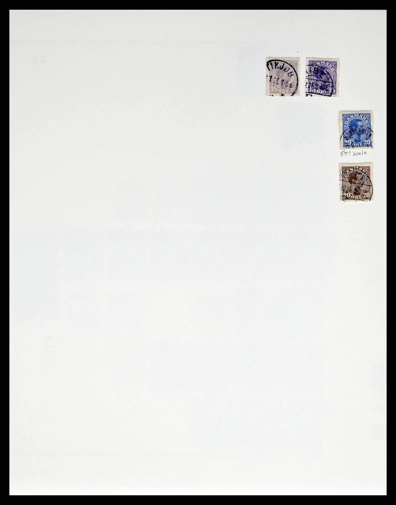 38749 0039 - Postzegelverzameling 38749 Denemarken 1853-1950.