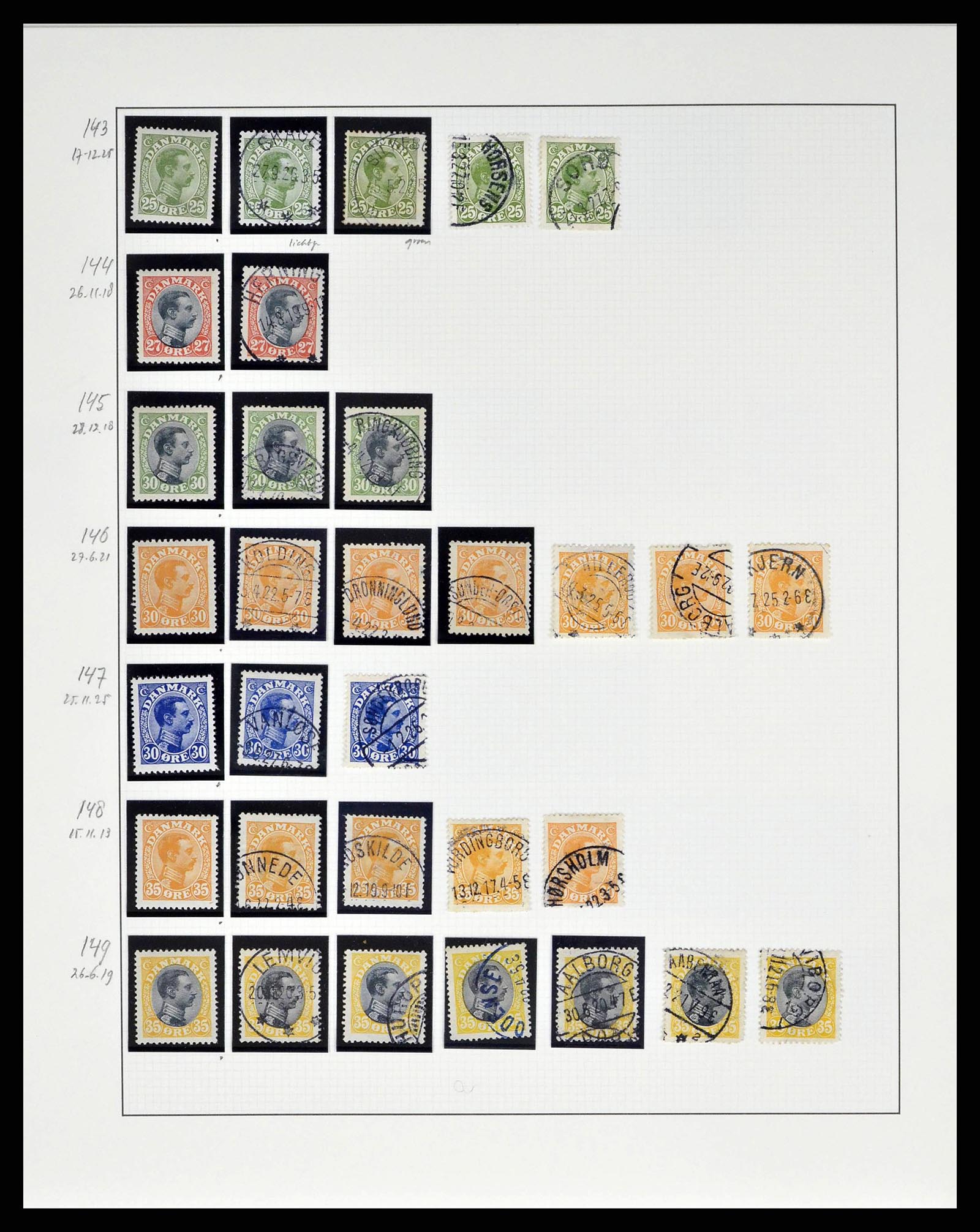 38749 0042 - Stamp collection 38749 Denmark 1853-1950.