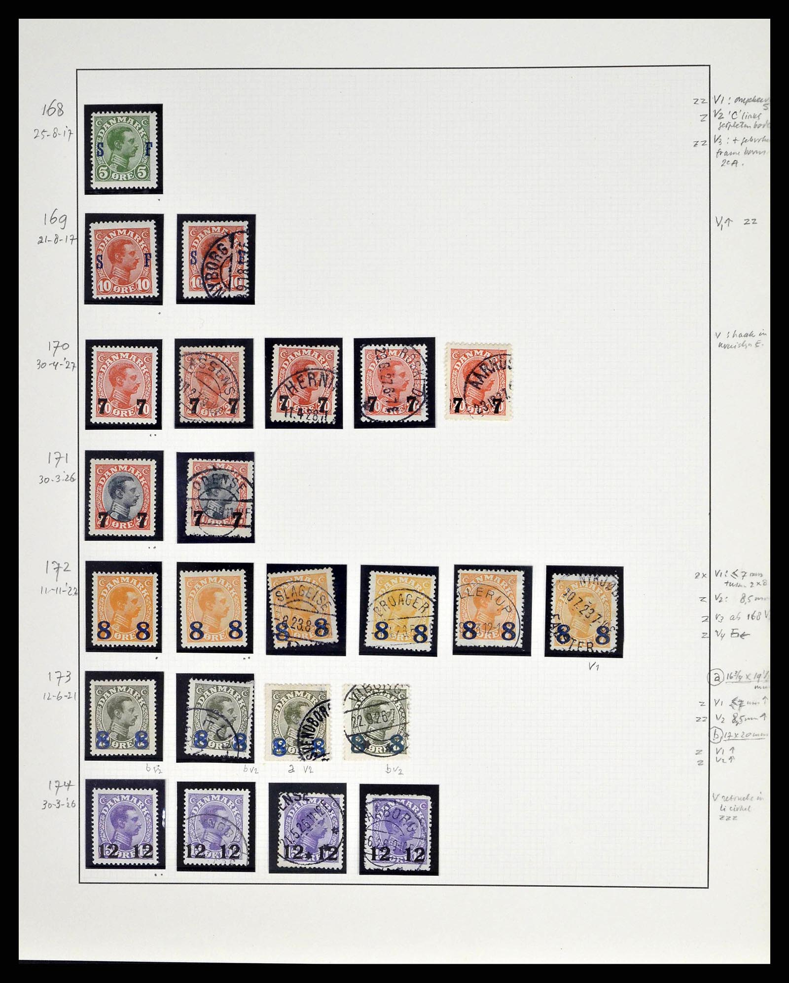 38749 0049 - Stamp collection 38749 Denmark 1853-1950.