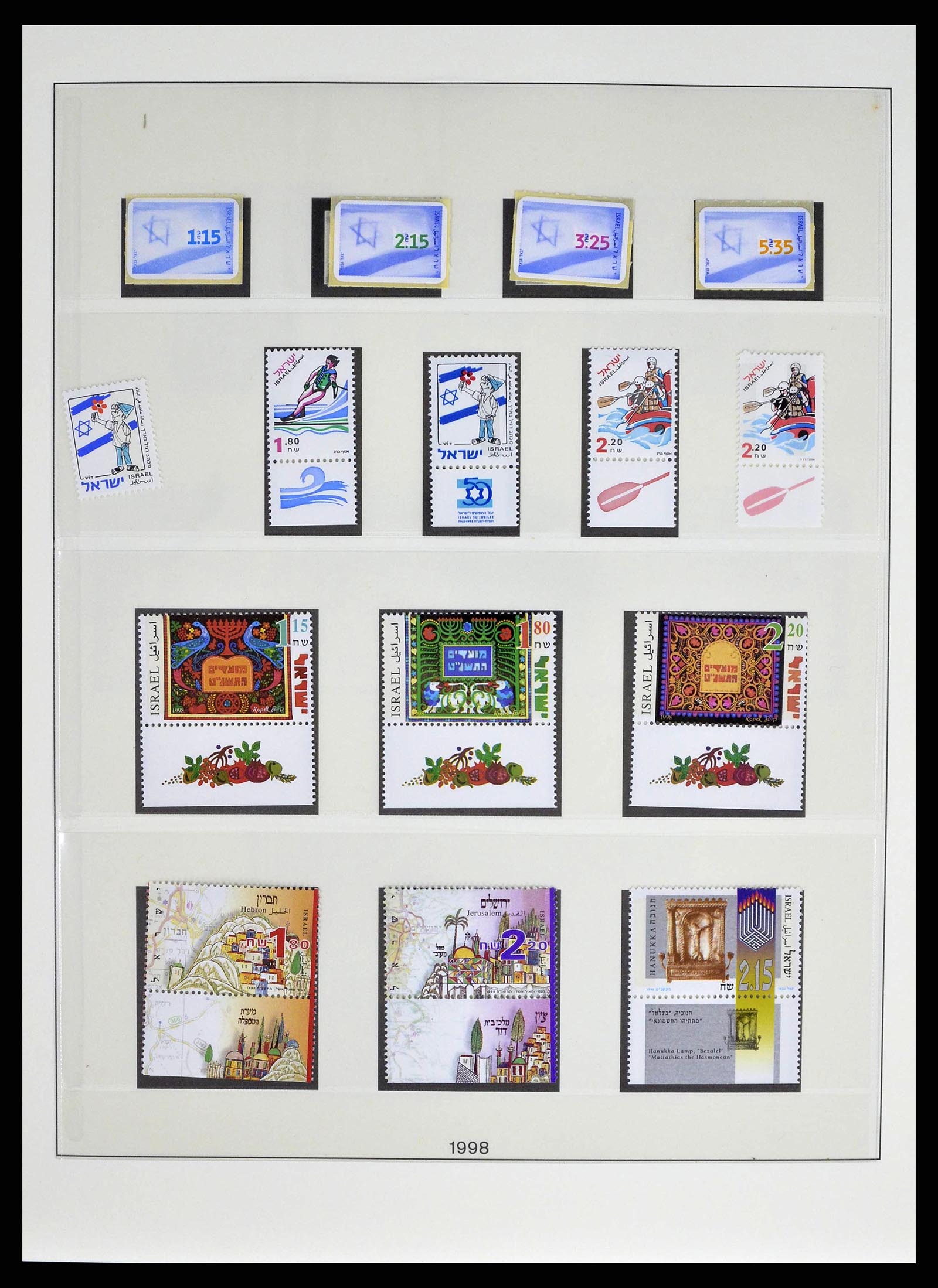 38751 0041 - Postzegelverzameling 38751 Israël en Palestina 1991-2006.