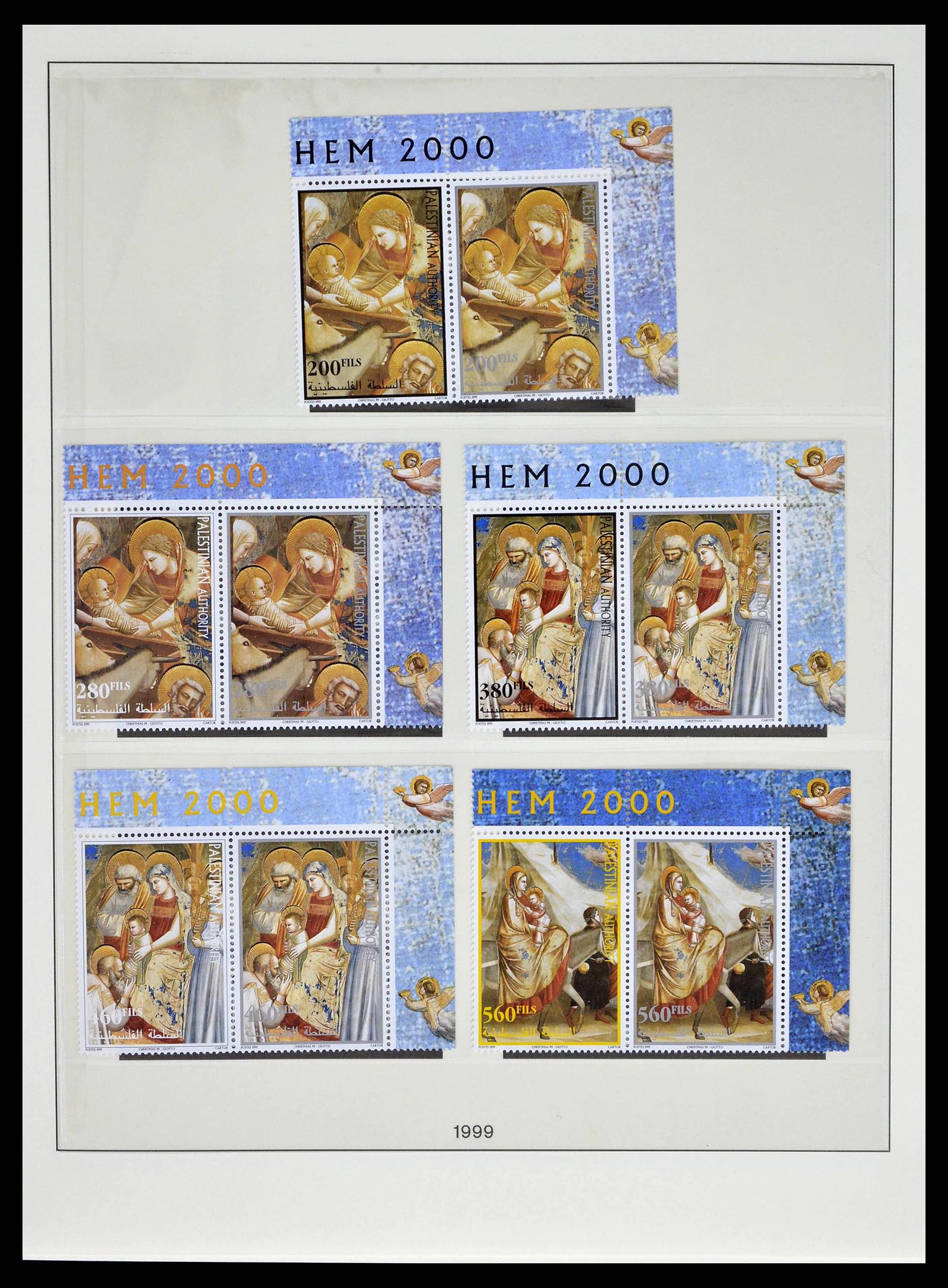 38751 0104 - Postzegelverzameling 38751 Israël en Palestina 1991-2006.