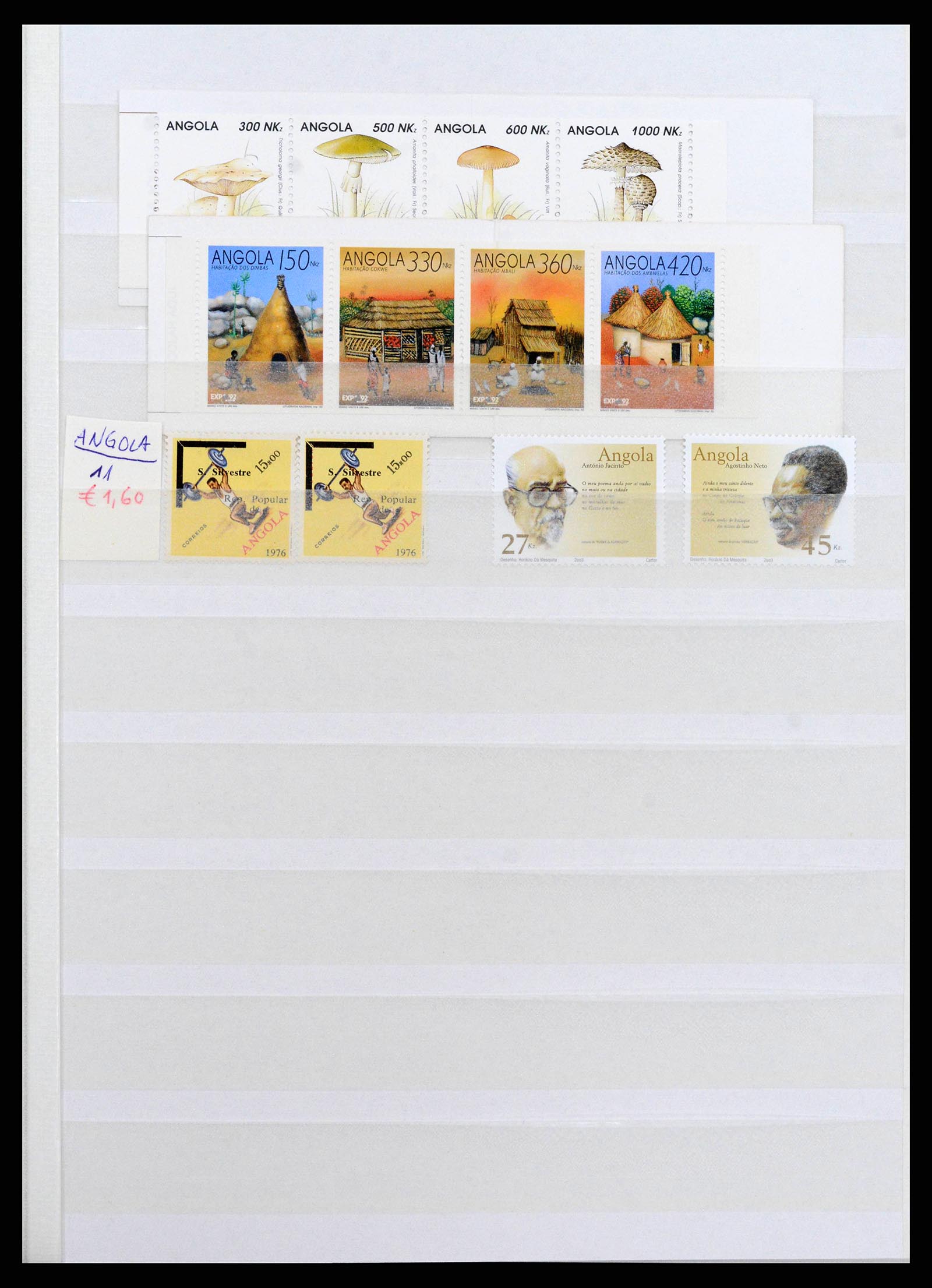 38753 0009 - Postzegelverzameling 38753 Angola 1976-2014.