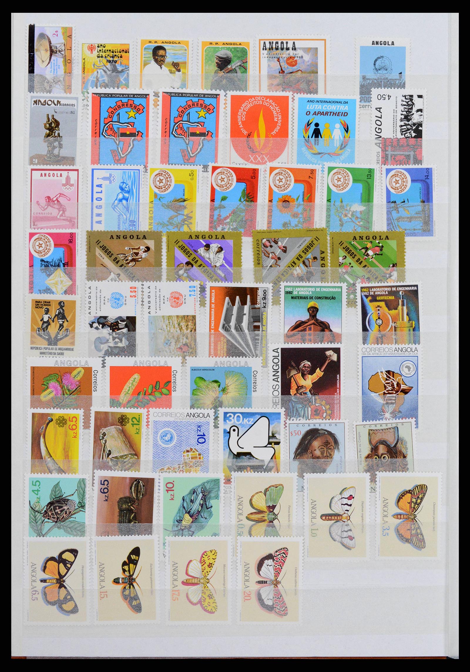 38753 0010 - Postzegelverzameling 38753 Angola 1976-2014.