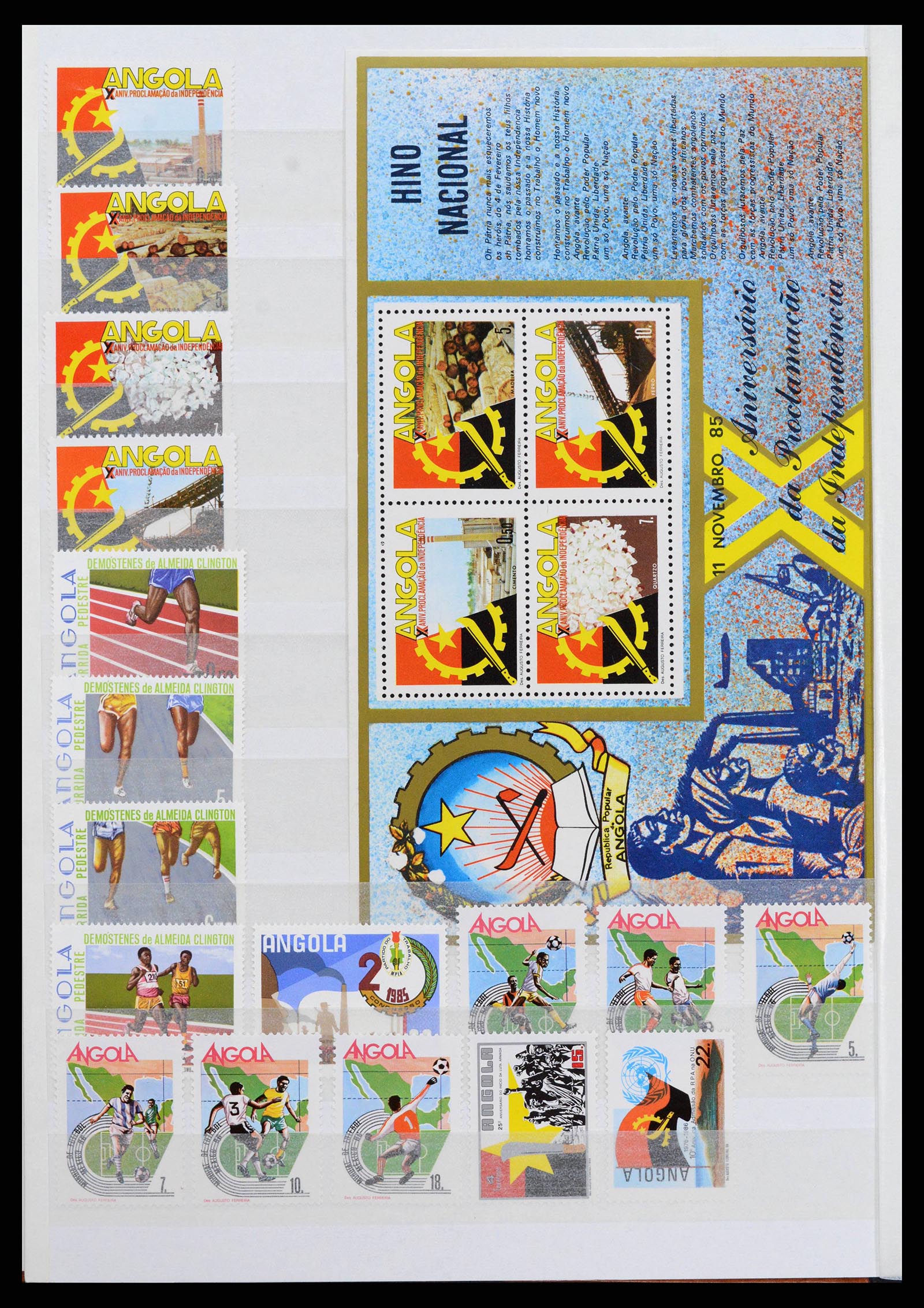 38753 0012 - Postzegelverzameling 38753 Angola 1976-2014.