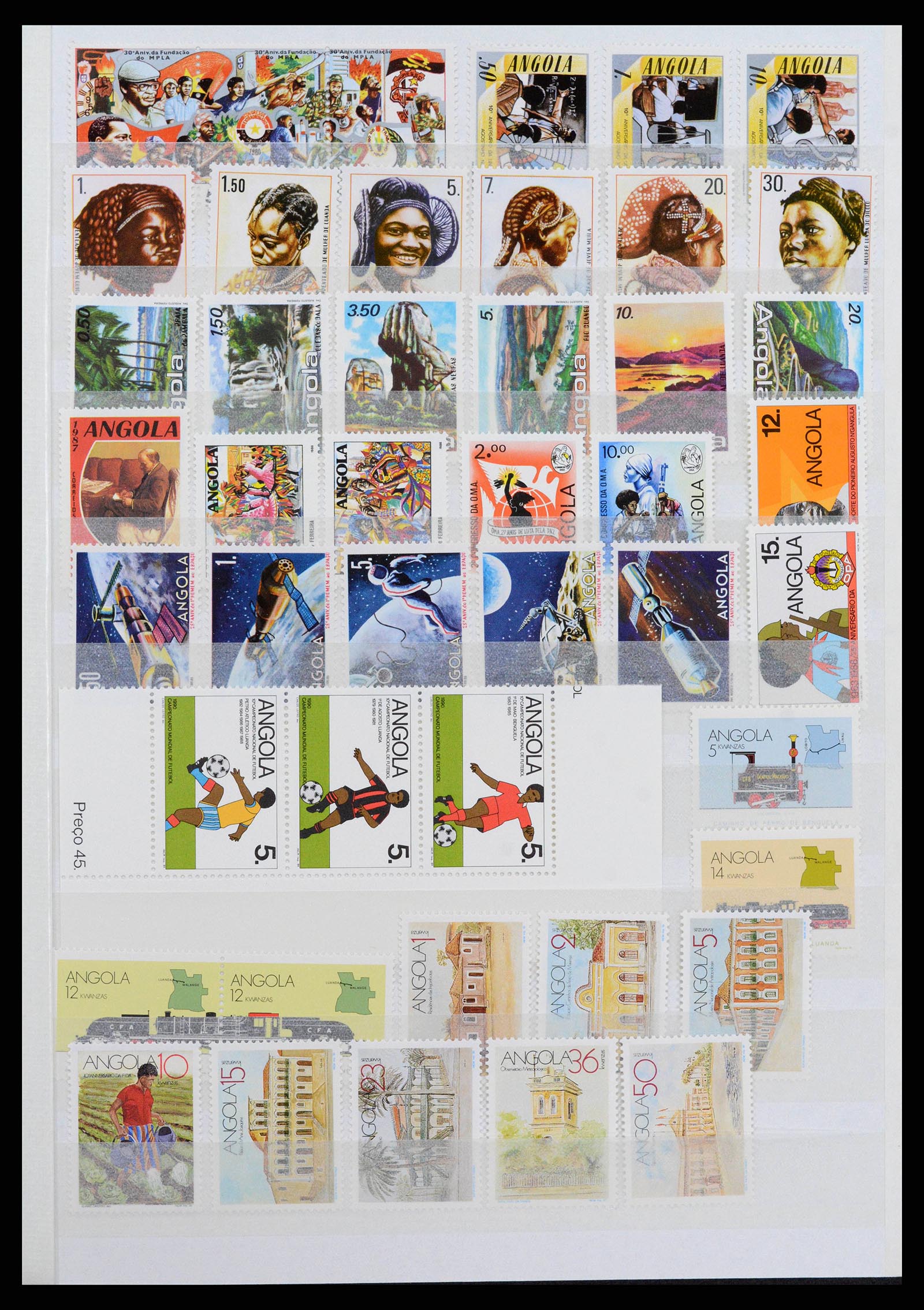 38753 0013 - Postzegelverzameling 38753 Angola 1976-2014.