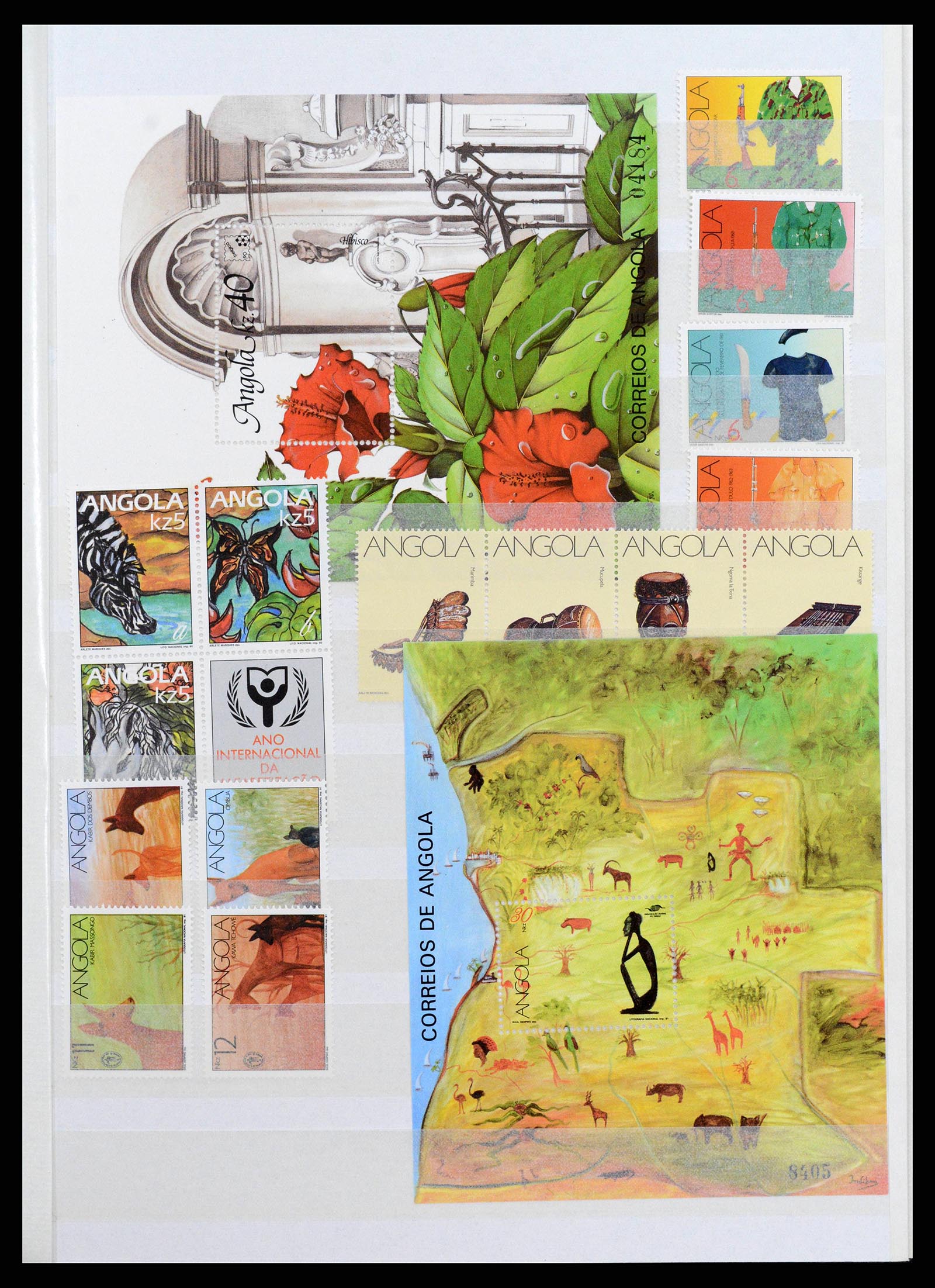 38753 0015 - Postzegelverzameling 38753 Angola 1976-2014.
