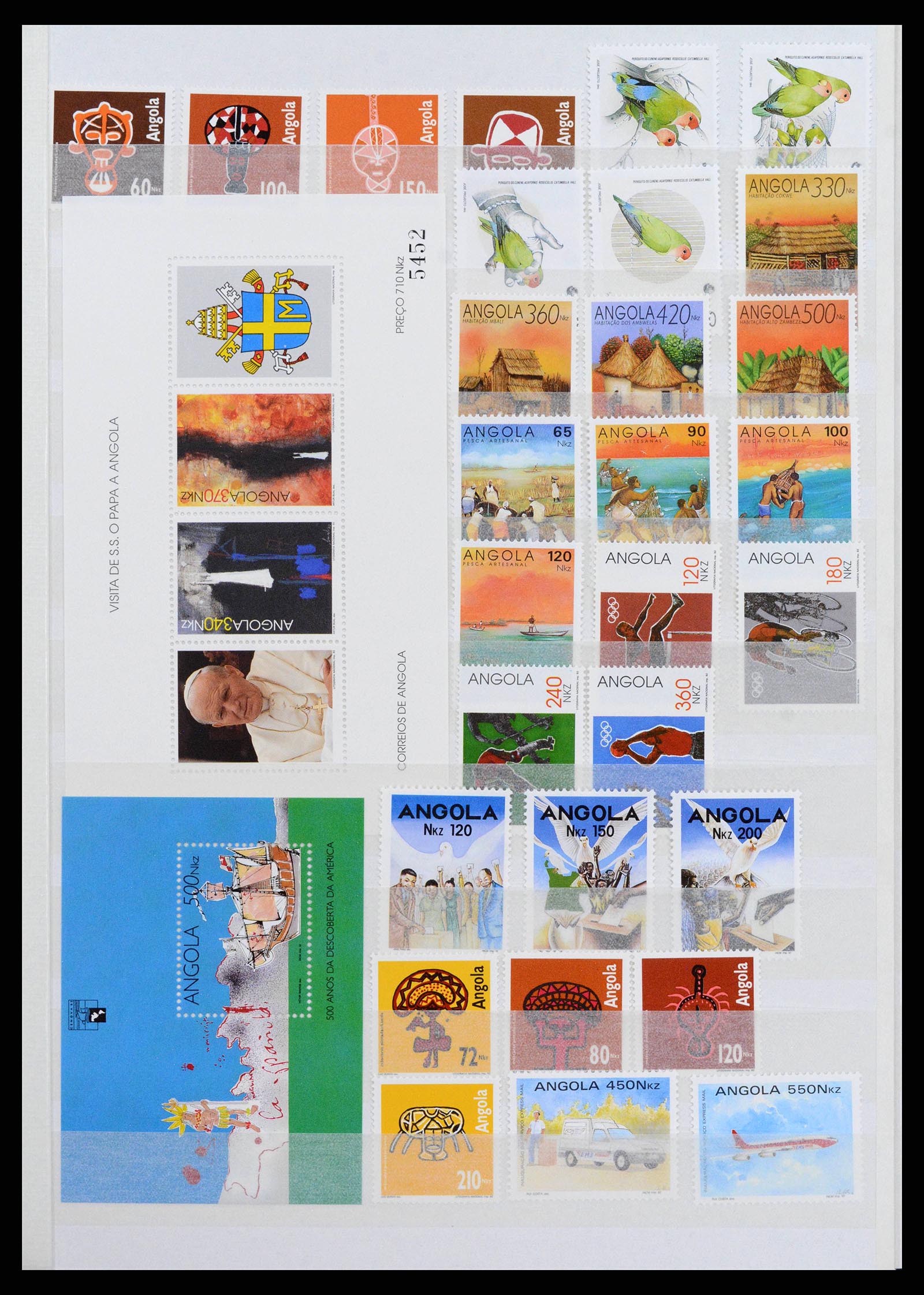 38753 0017 - Postzegelverzameling 38753 Angola 1976-2014.