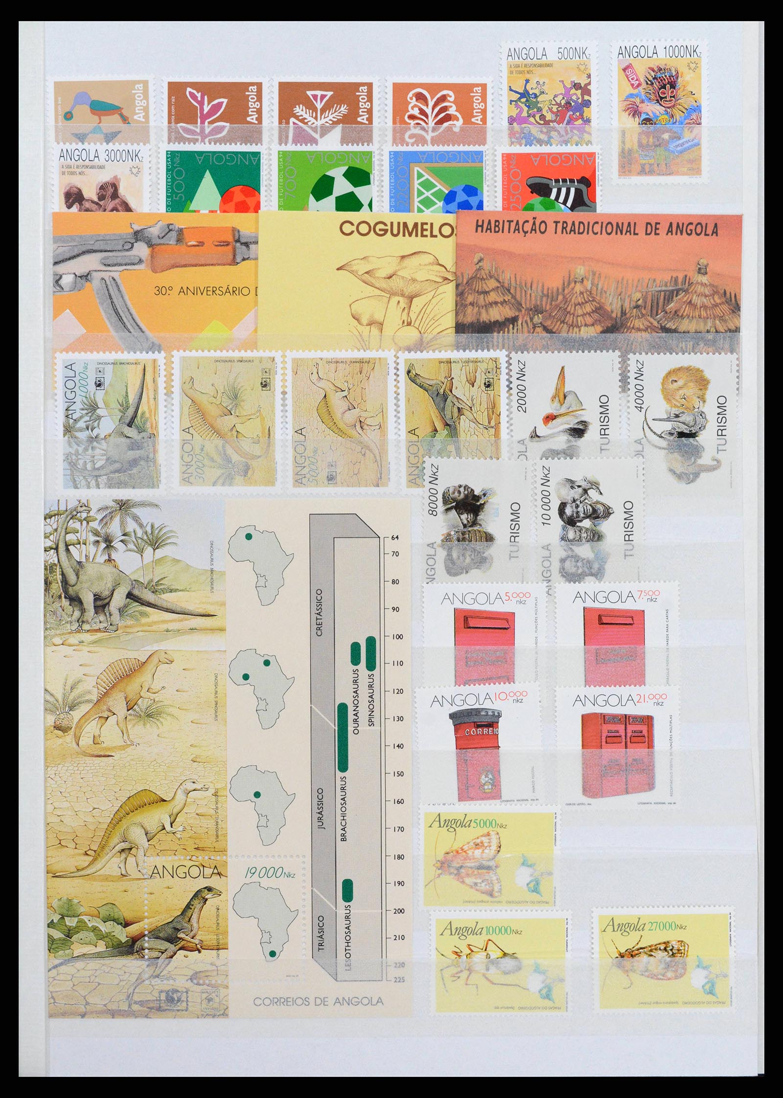 38753 0019 - Postzegelverzameling 38753 Angola 1976-2014.