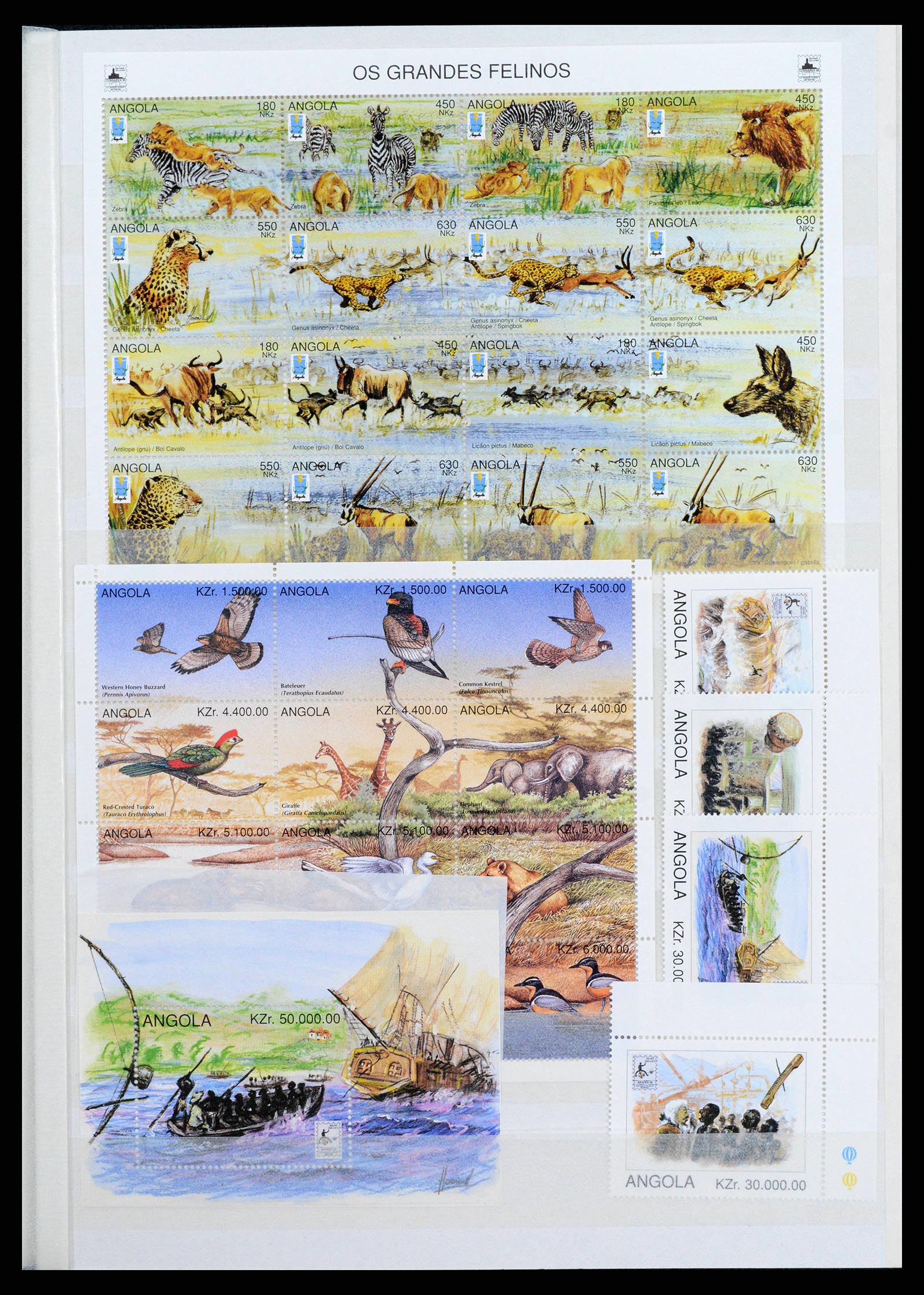 38753 0023 - Postzegelverzameling 38753 Angola 1976-2014.