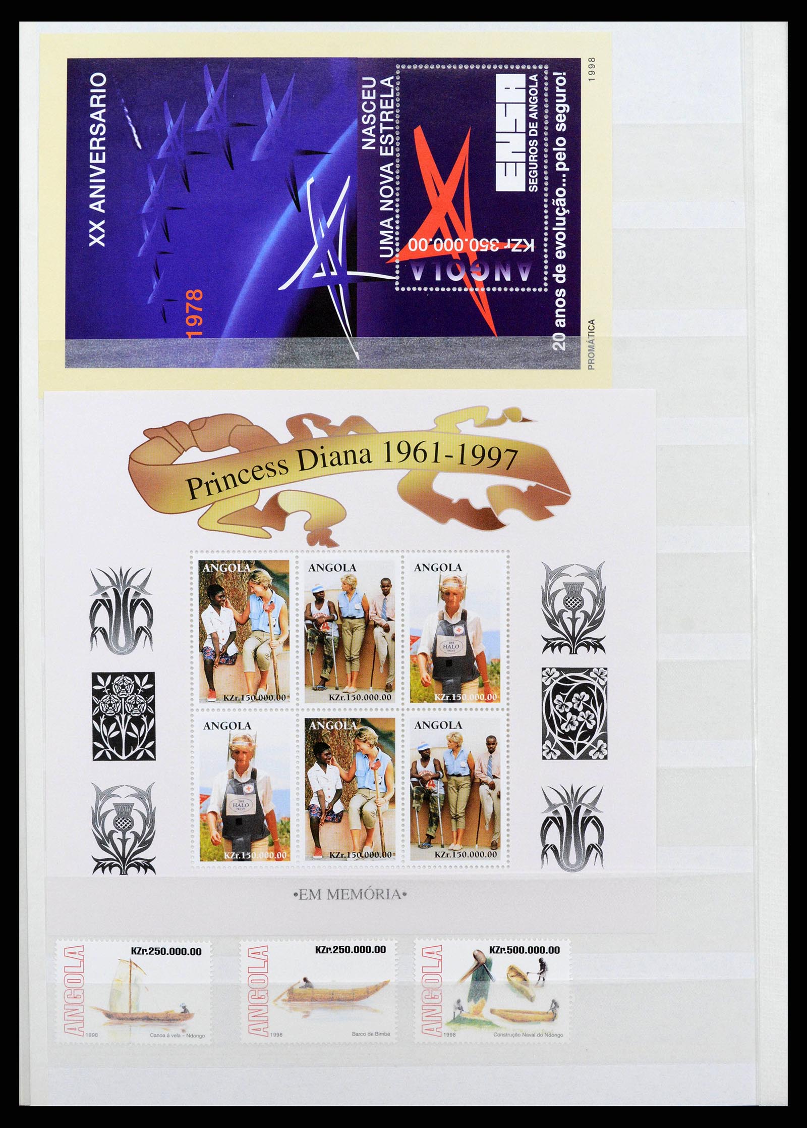 38753 0034 - Postzegelverzameling 38753 Angola 1976-2014.