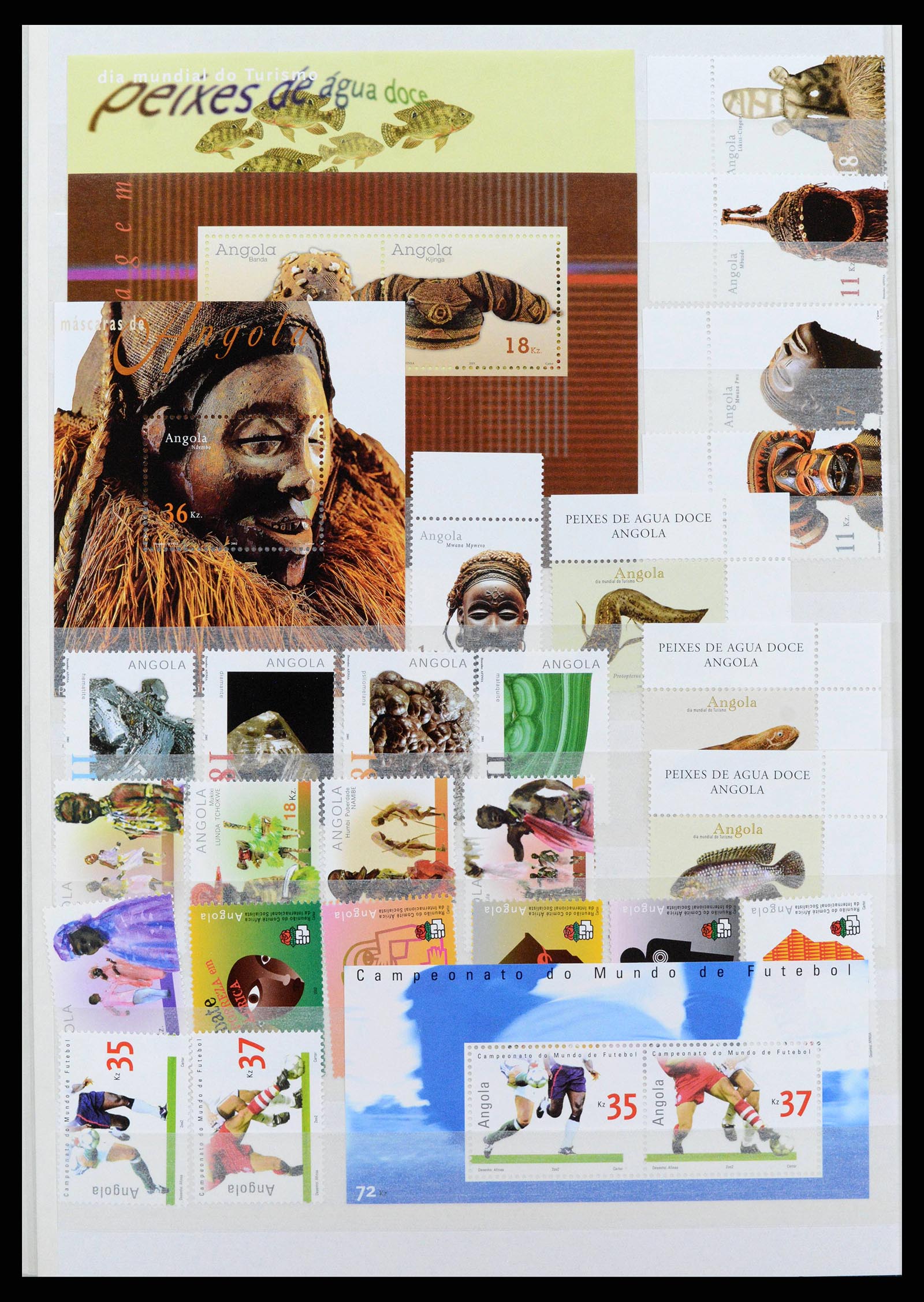 38753 0052 - Postzegelverzameling 38753 Angola 1976-2014.