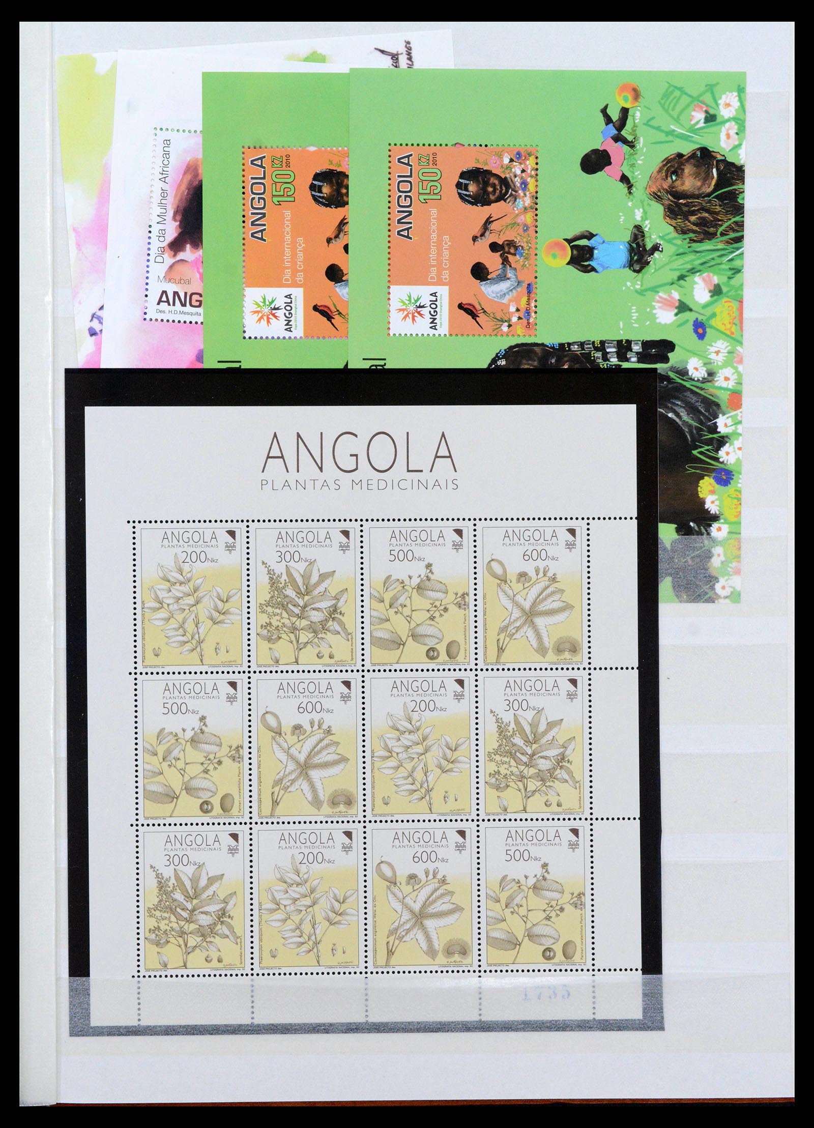 38753 0055 - Postzegelverzameling 38753 Angola 1976-2014.