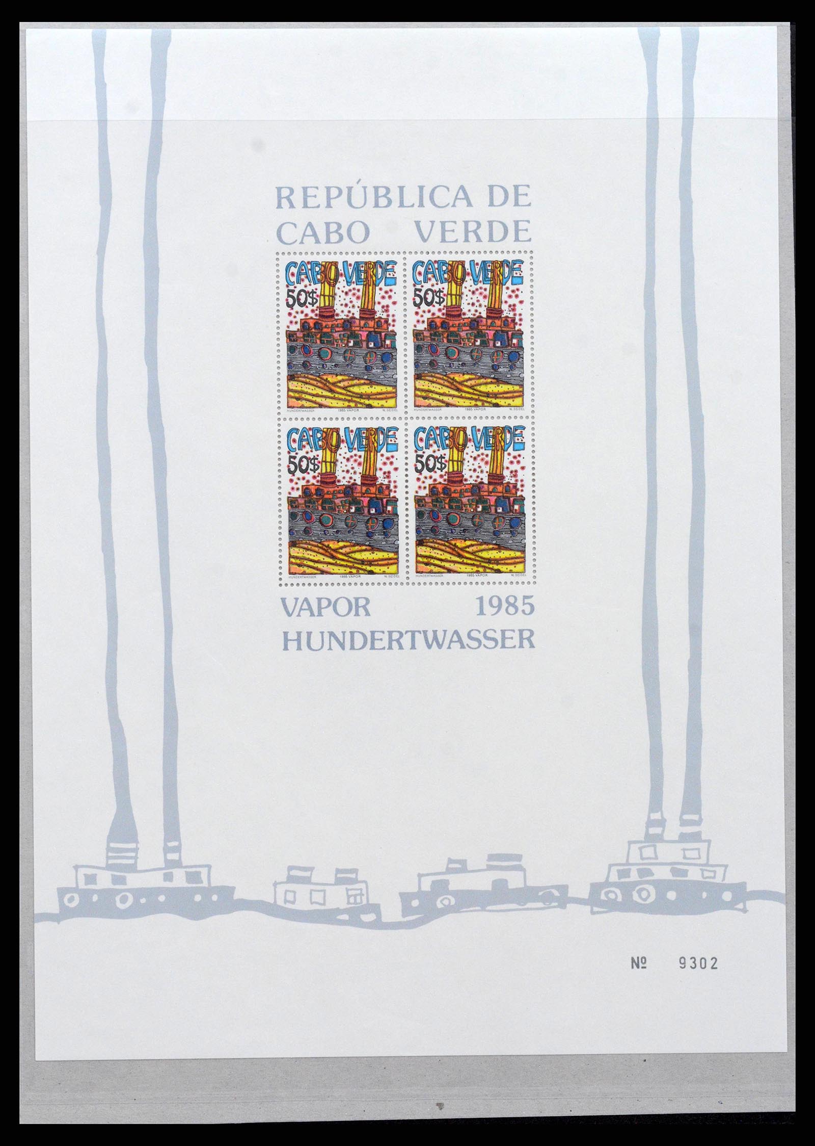 38754 0014 - Postzegelverzameling 38754 Kaapverdië 1975-2016.
