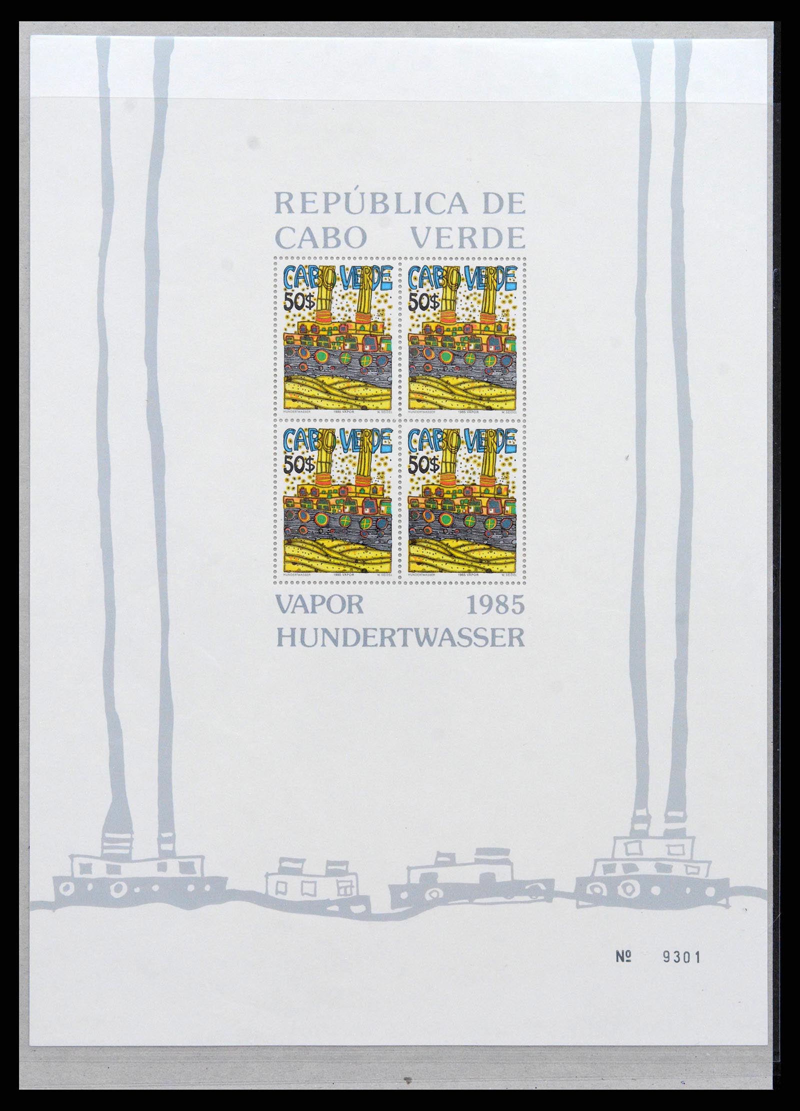 38754 0016 - Postzegelverzameling 38754 Kaapverdië 1975-2016.