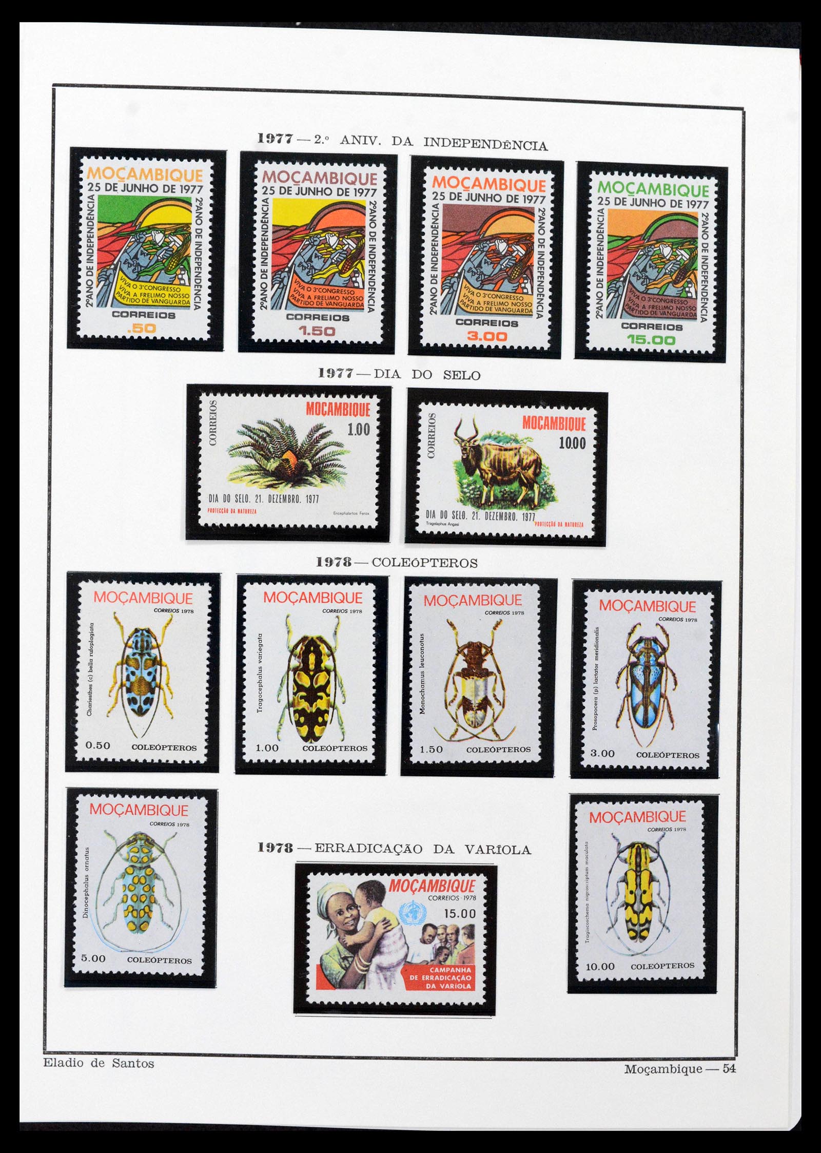 38756 0025 - Postzegelverzameling 38756 Mozambique 1975-2010.