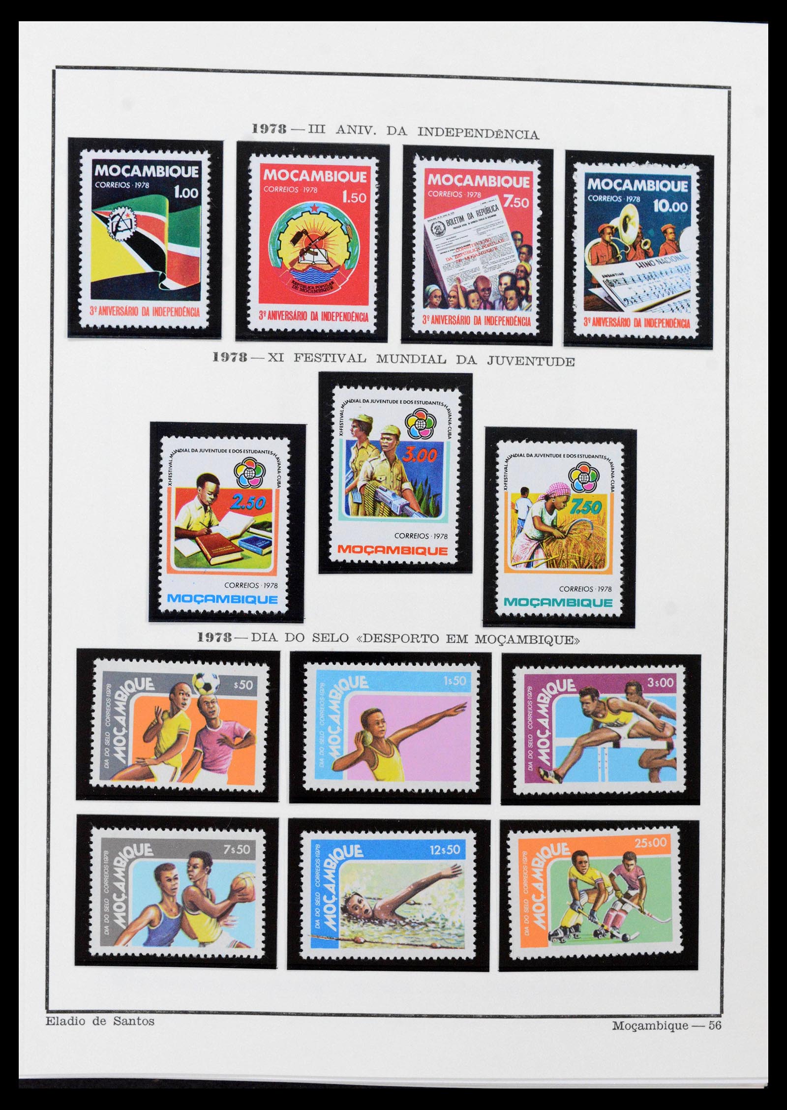 38756 0028 - Postzegelverzameling 38756 Mozambique 1975-2010.