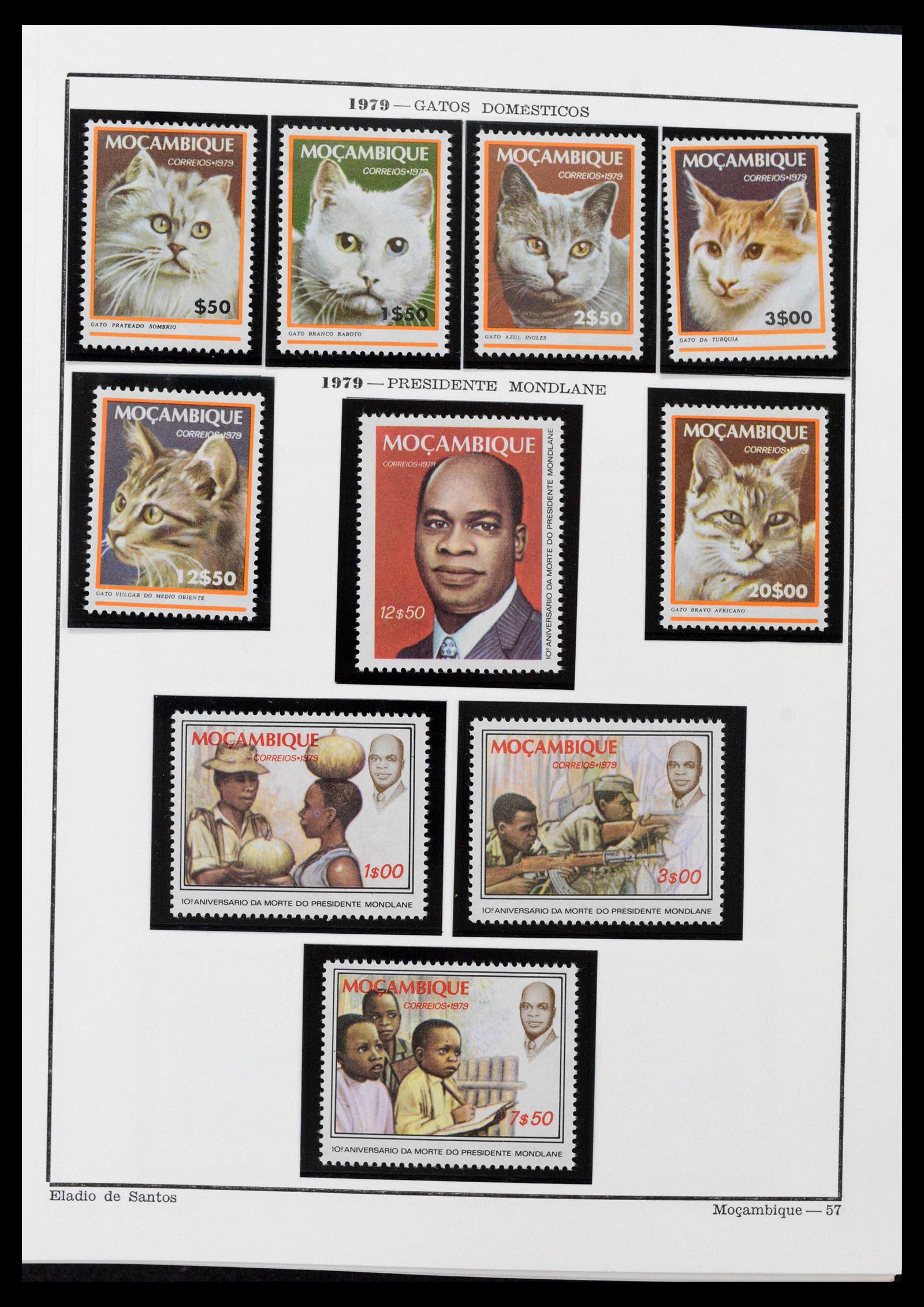 38756 0030 - Postzegelverzameling 38756 Mozambique 1975-2010.